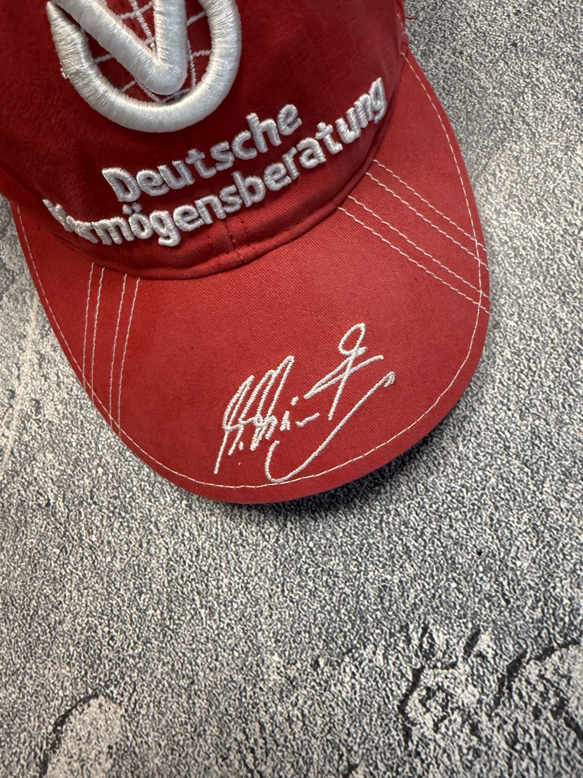 Ferrari Vintage F1 World Champion Michael Schumacher Ferrari Cap Size ONE SIZE - 4 Thumbnail