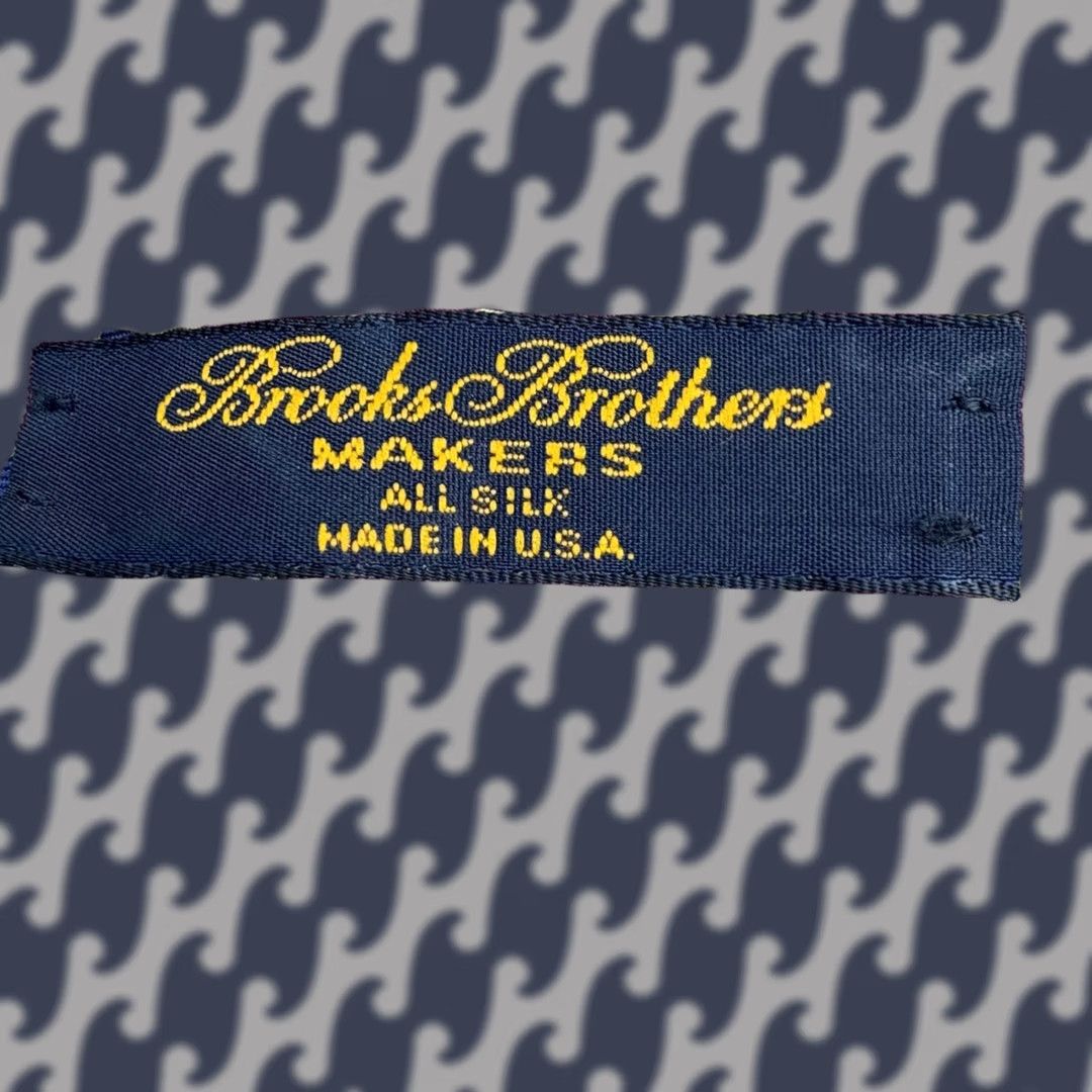 Brooks Brothers Necktie Mens Silk Burgundy Nautical Rope Knot Geometric Makers Usa 57"-60" Classic Tie Men Red Silk Jacquard Logo, Men's