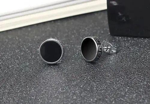 Sterling Silver Round Barbell Earring Size ONE SIZE - 4 Thumbnail