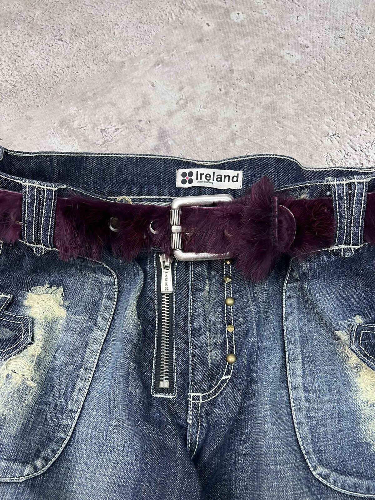 Hysteric Glamour × Japanese Brand SALE✅✅Rick Owens Junya Watanabe Style fur belt Size ONE SIZE - 6 Thumbnail