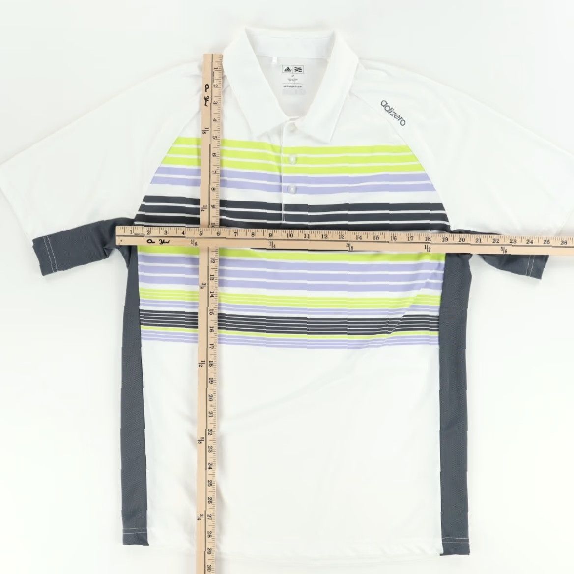 Adidas Adidas Adizero Colorblock Polo Shirt White Men's M Polyester Size US M / EU 48-50 / 2 - 3 Thumbnail