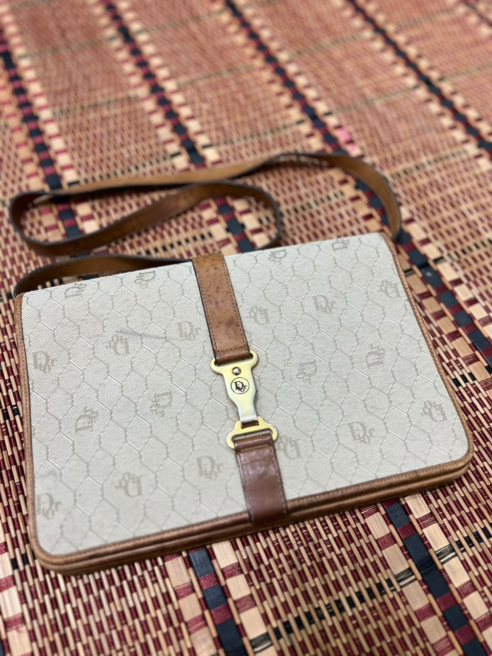 Dior Christian dior honeycomb canvas ling bag/cross body Size ONE SIZE - 5 Thumbnail