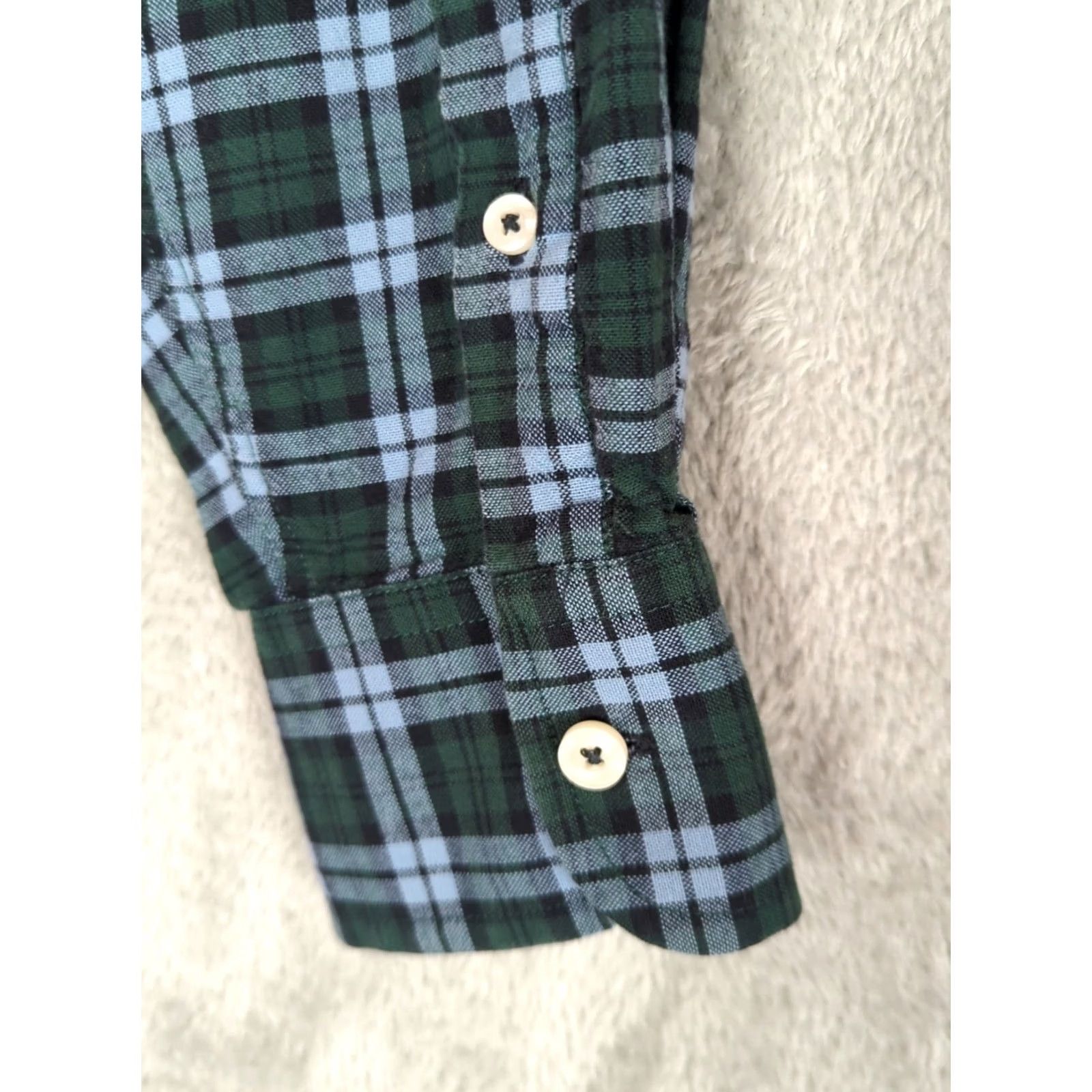 UNTUCKit UNTUCKit Shirt Mens M Casual Pocket Button-Down Plaid Blue Green Long Sleeve Size US M / EU 48-50 / 2 - 6 Thumbnail