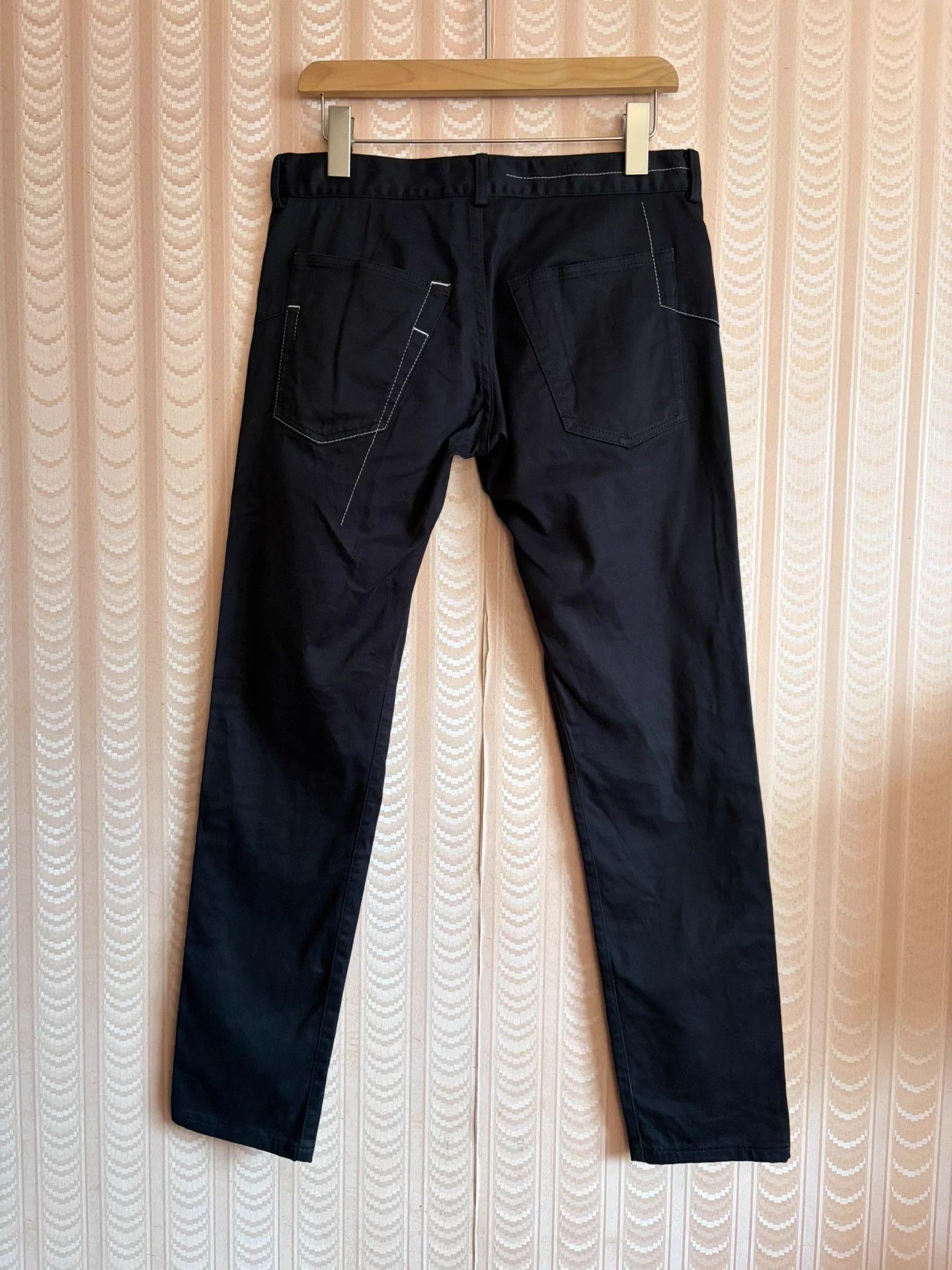 Yohji Yamamoto Yohji Yamamoto Y's Women's Black Topstitch Straight Jeans 2 Size 26" / US 2 / IT 38 - 3 Thumbnail