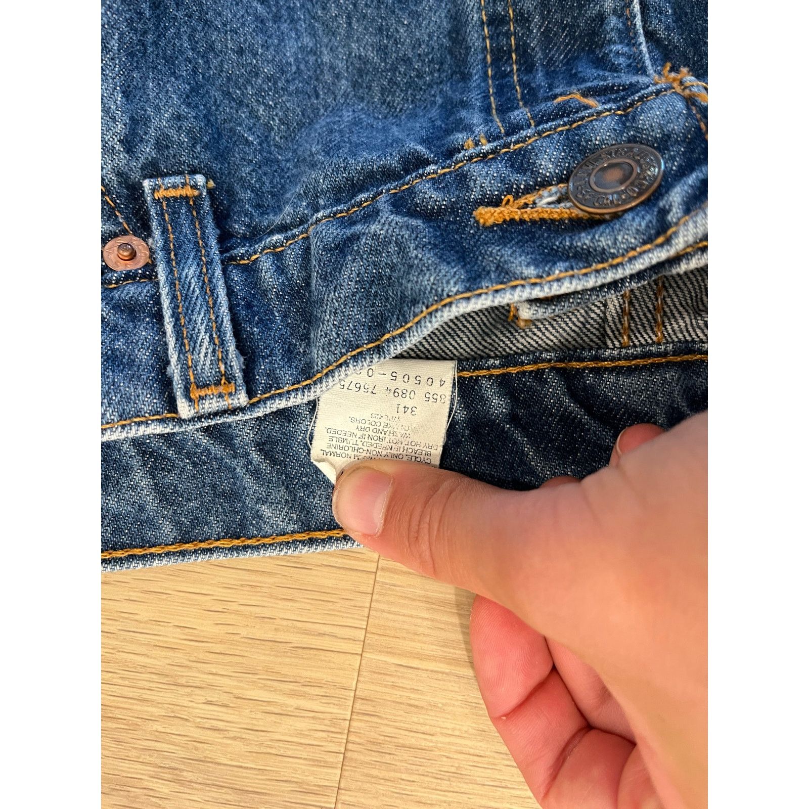 Levi's VTG 505 Levis Jeans Mens 42x32 Blue Straight Size US 42 / EU 58 - 3 Thumbnail