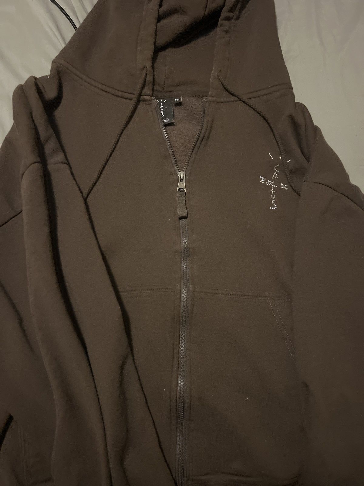 image of Travis Scott Cactus Jack Yup Hoodie in Brown, Men's (Size 2XL)