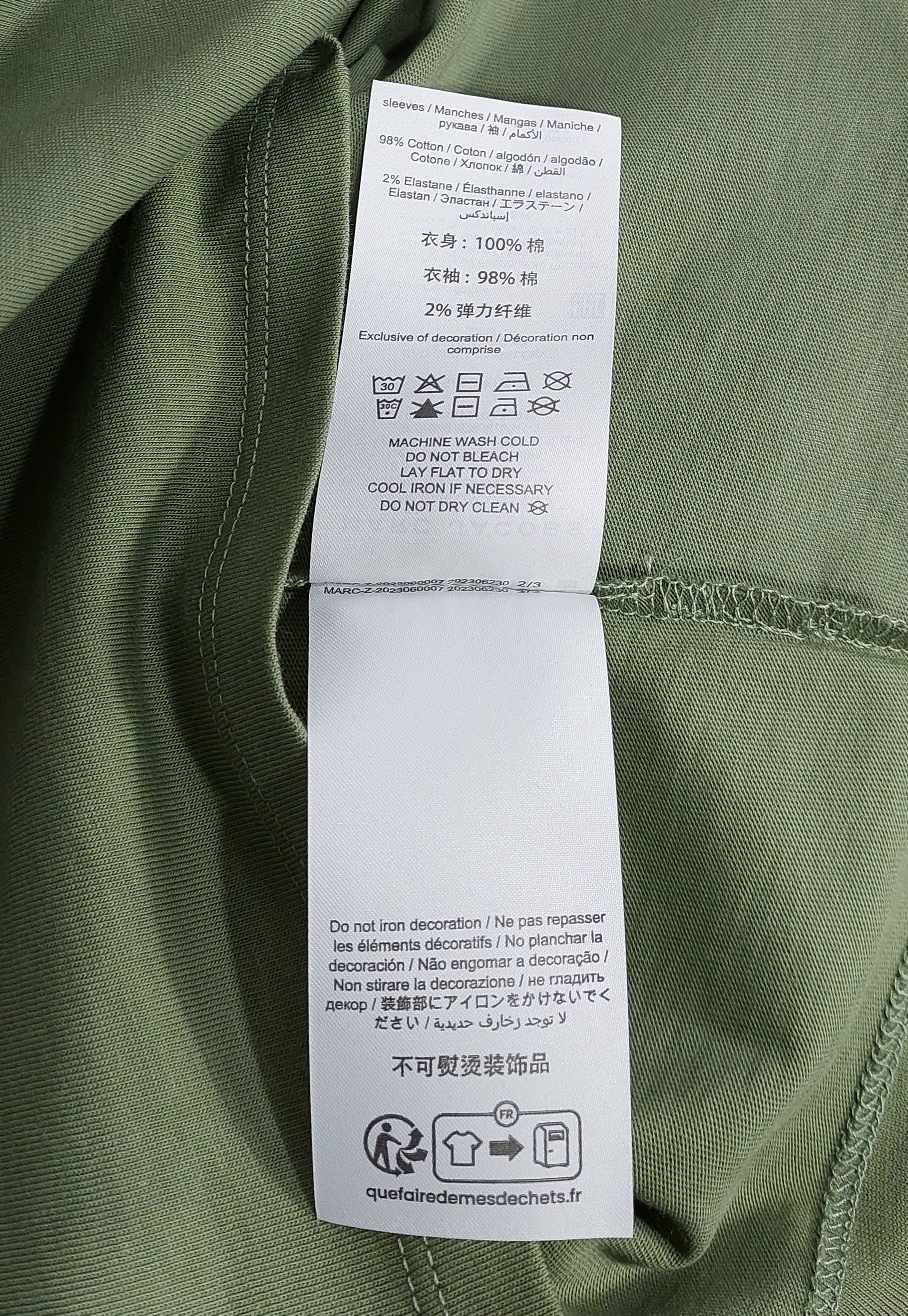 Heaven by Marc Jacobs bad girl long sleeve tshirt - green / khaki XS Size XS / US 0-2 / IT 36-38 - 6 Thumbnail