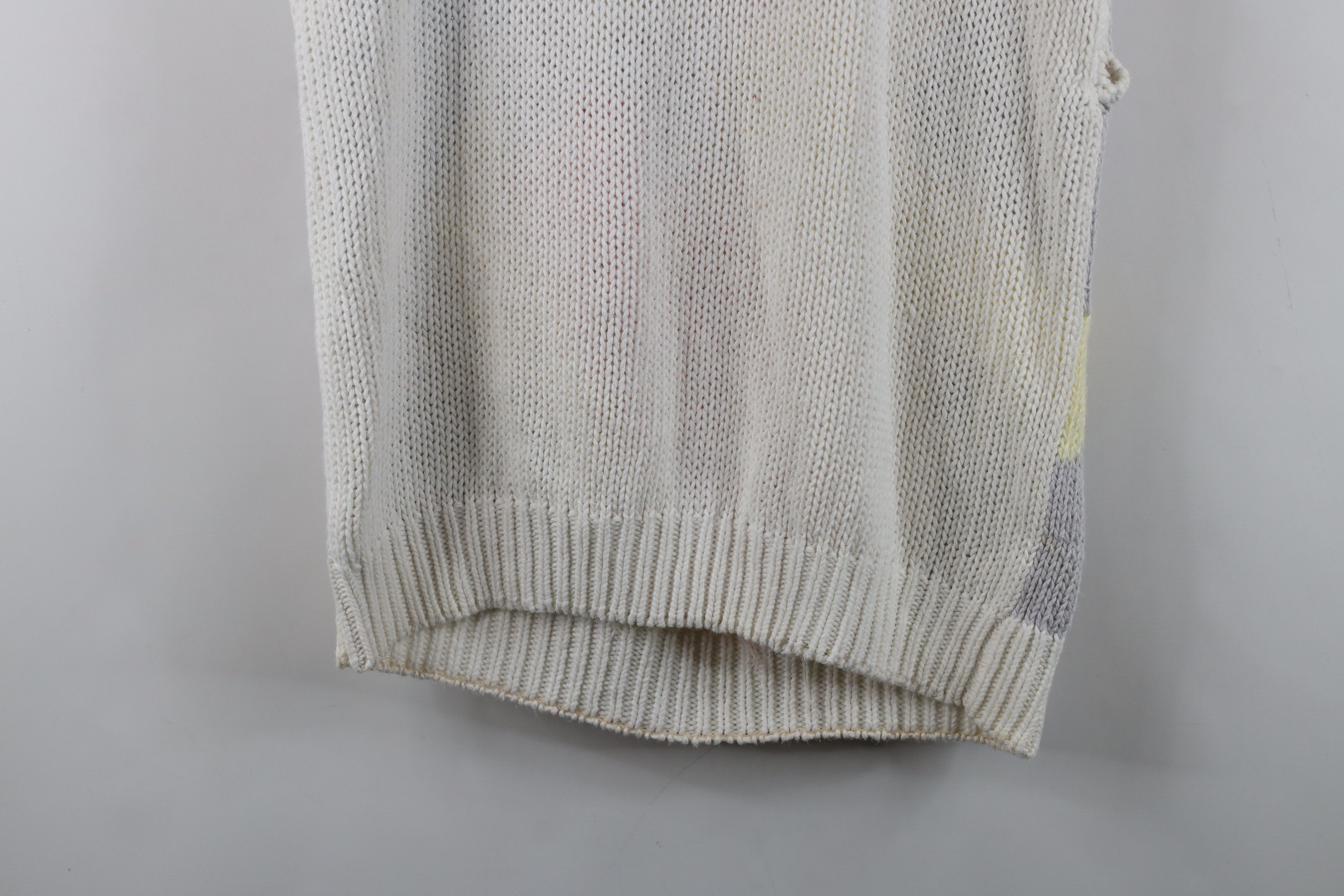 Vintage Vintage 80s Mid Mod Pastel Textured Knit Sweater Vest Size M / US 6-8 / IT 42-44 - 13 Thumbnail