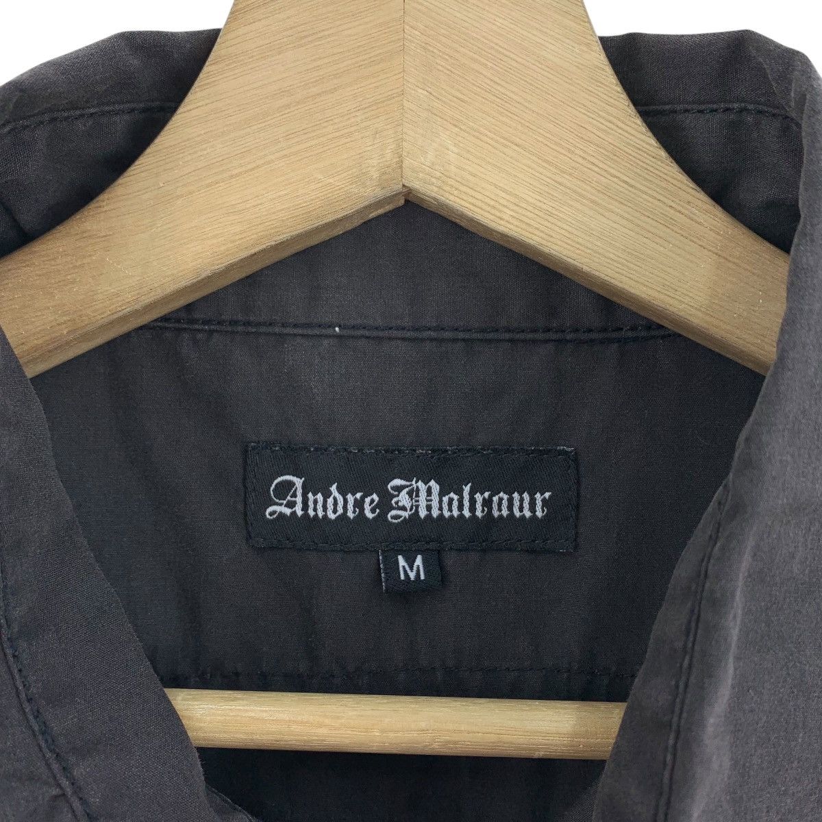 Japanese Brand × Seditionaries ANDRE MALROUR Back hit embroidery cross design black shirt Size US M / EU 48-50 / 2 - 4 Thumbnail