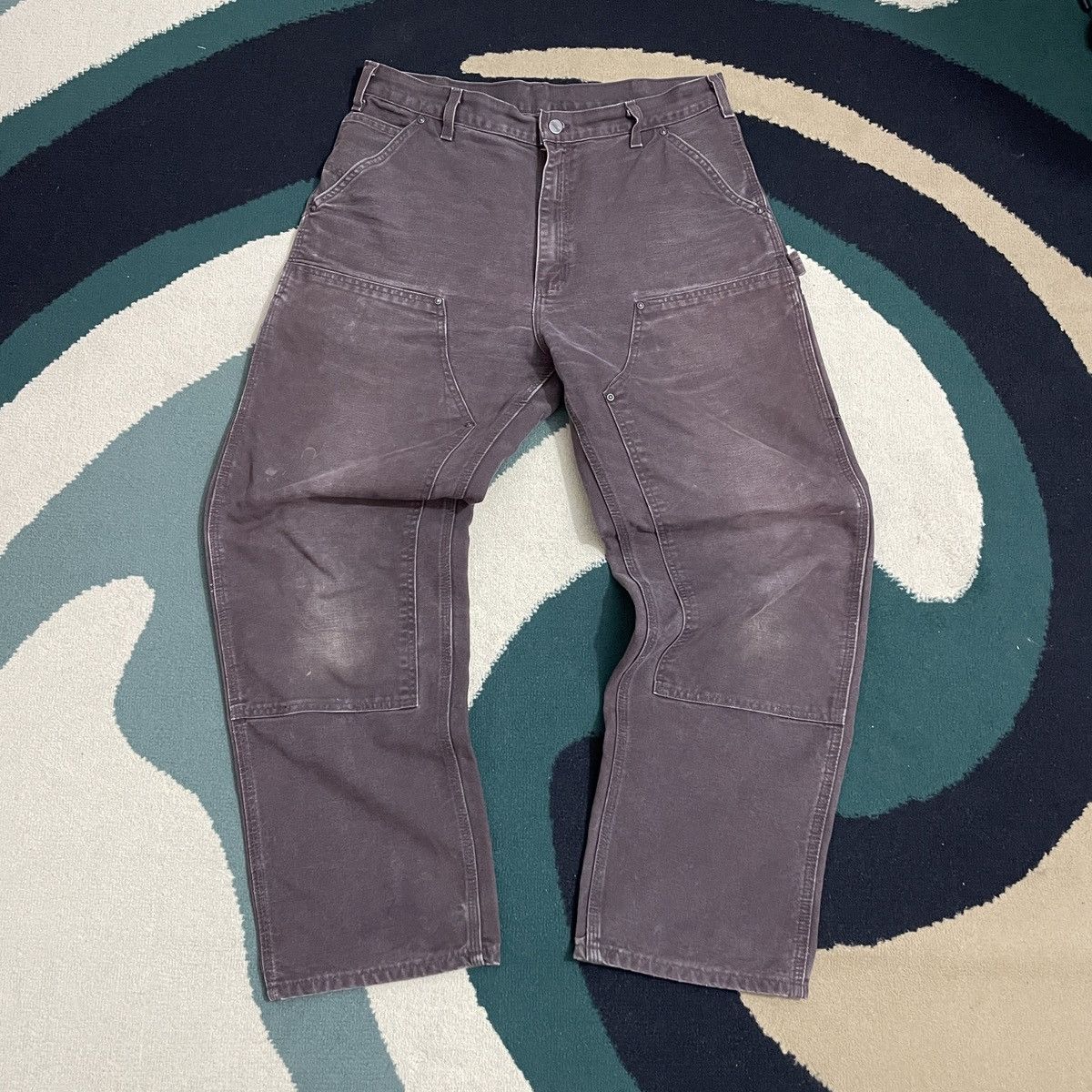 Carhartt × Streetwear × Vintage Dark Moss Double Knee Green