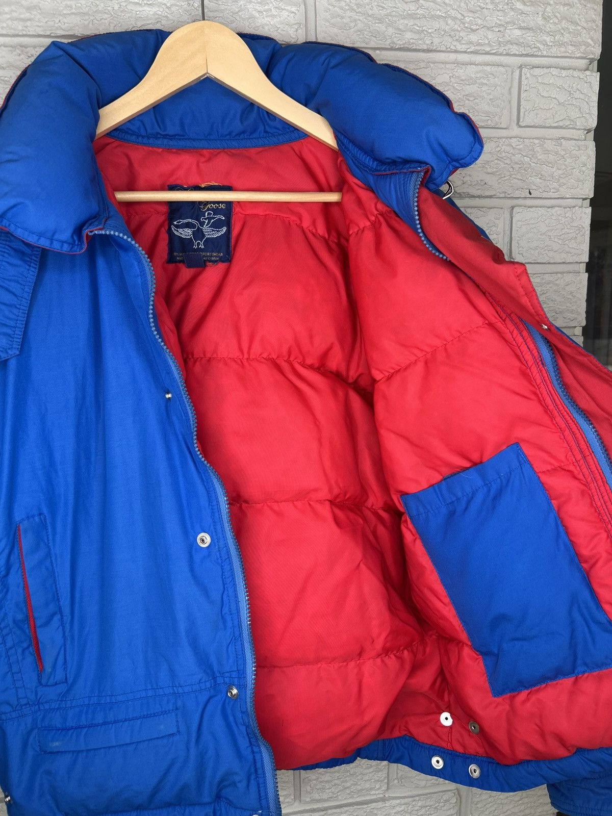 Canada Goose Vintage 80s Canada Goose Snow Goose Down Bomber Jacket Size US M / EU 48-50 / 2 - 16 Thumbnail