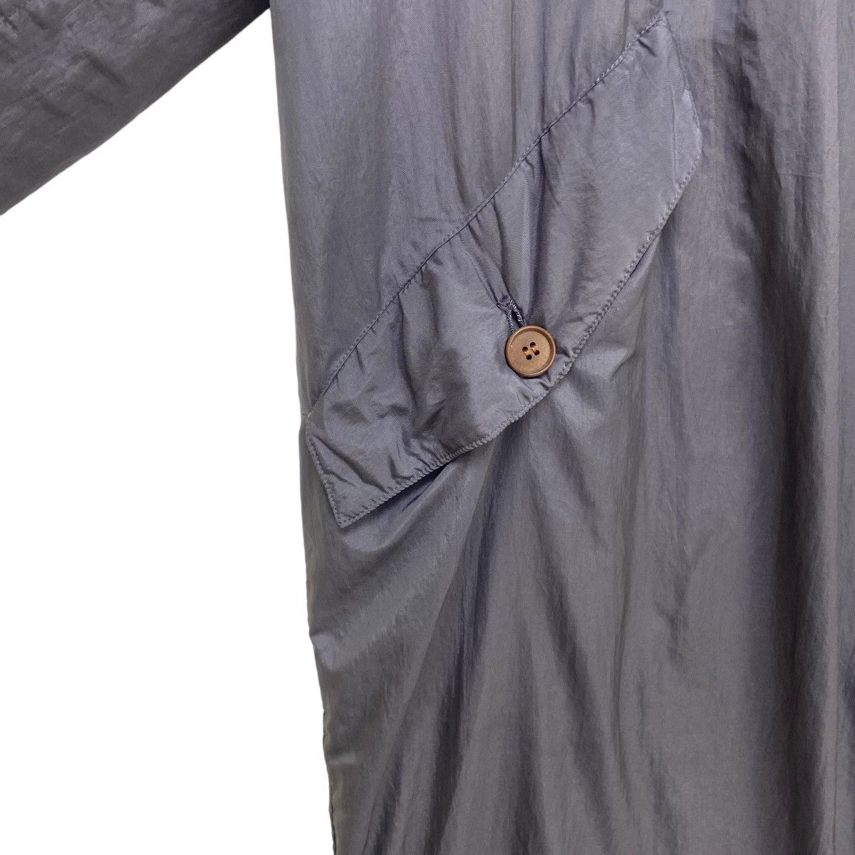 Issey Miyake Achieve🔥80s Issey Miyake Windcoat Nylon Long Coat Size US L / EU 52-54 / 3 - 8 Thumbnail