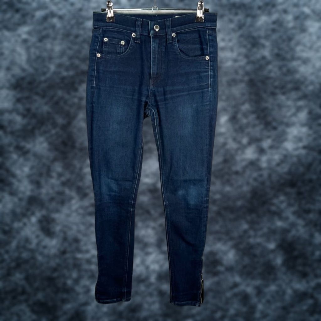Rag & Bone VINTAGE Rag & Bone Jeans Skinny 24 10-Inch Capri Dark Wash Denim Stretch 5-Pocket Womens Boys? Size 42" / US 20 - 1 Thumbnail