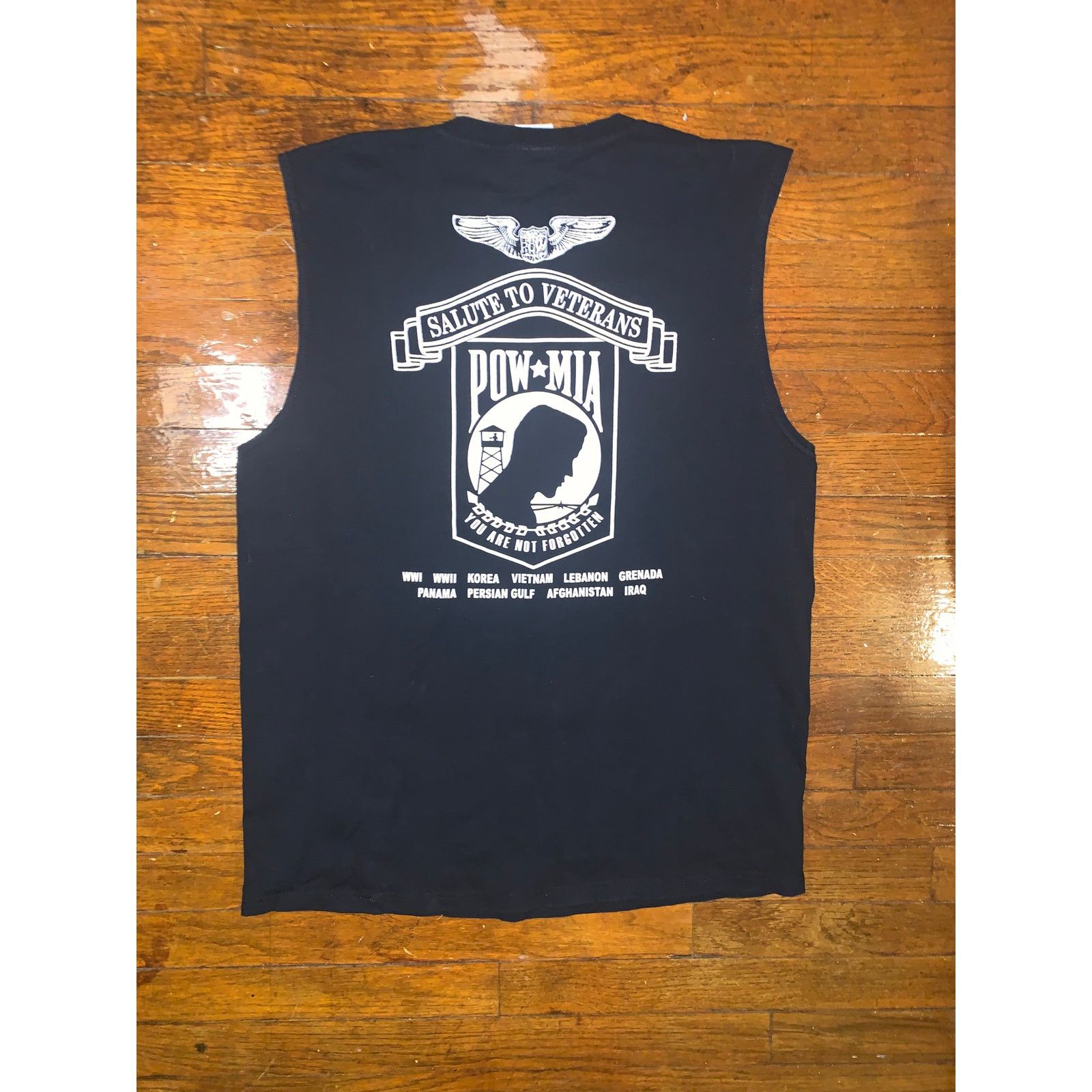 Gildan Rolling Thunder POW MIA 2008 Tank Large Single Stitch Size US L / EU 52-54 / 3 - 4 Thumbnail