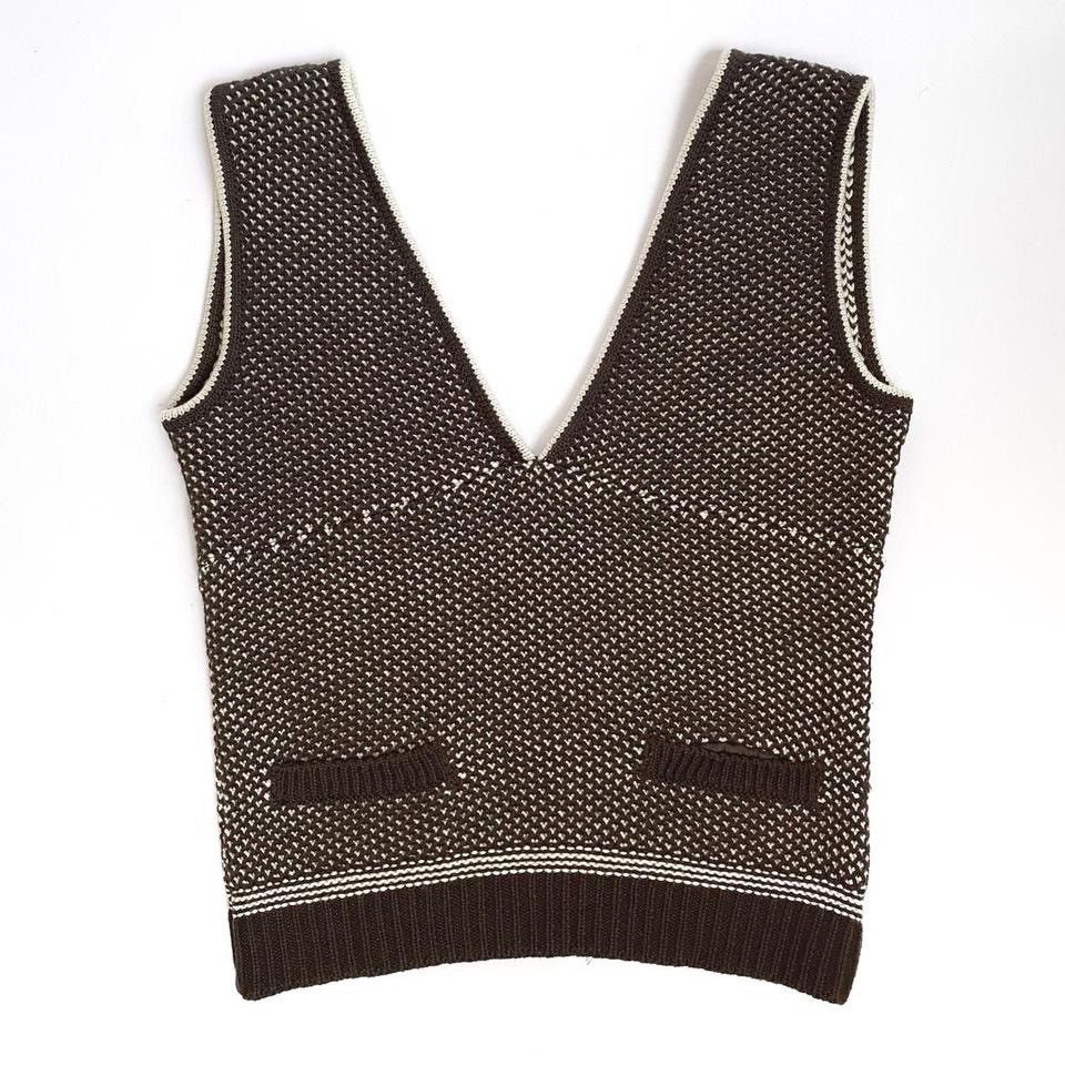 Miu Miu × Vintage miu miu woollen knitted top from fall/winter 2000 line Size S / US 4 / IT 40 - 1 Thumbnail