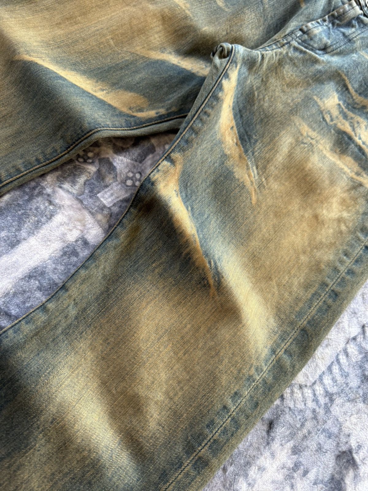 If Six Was Nine Flared Semantic Design Muddy Wash Claw Mark Jeans Size US 30 / EU 46 - 10 Thumbnail
