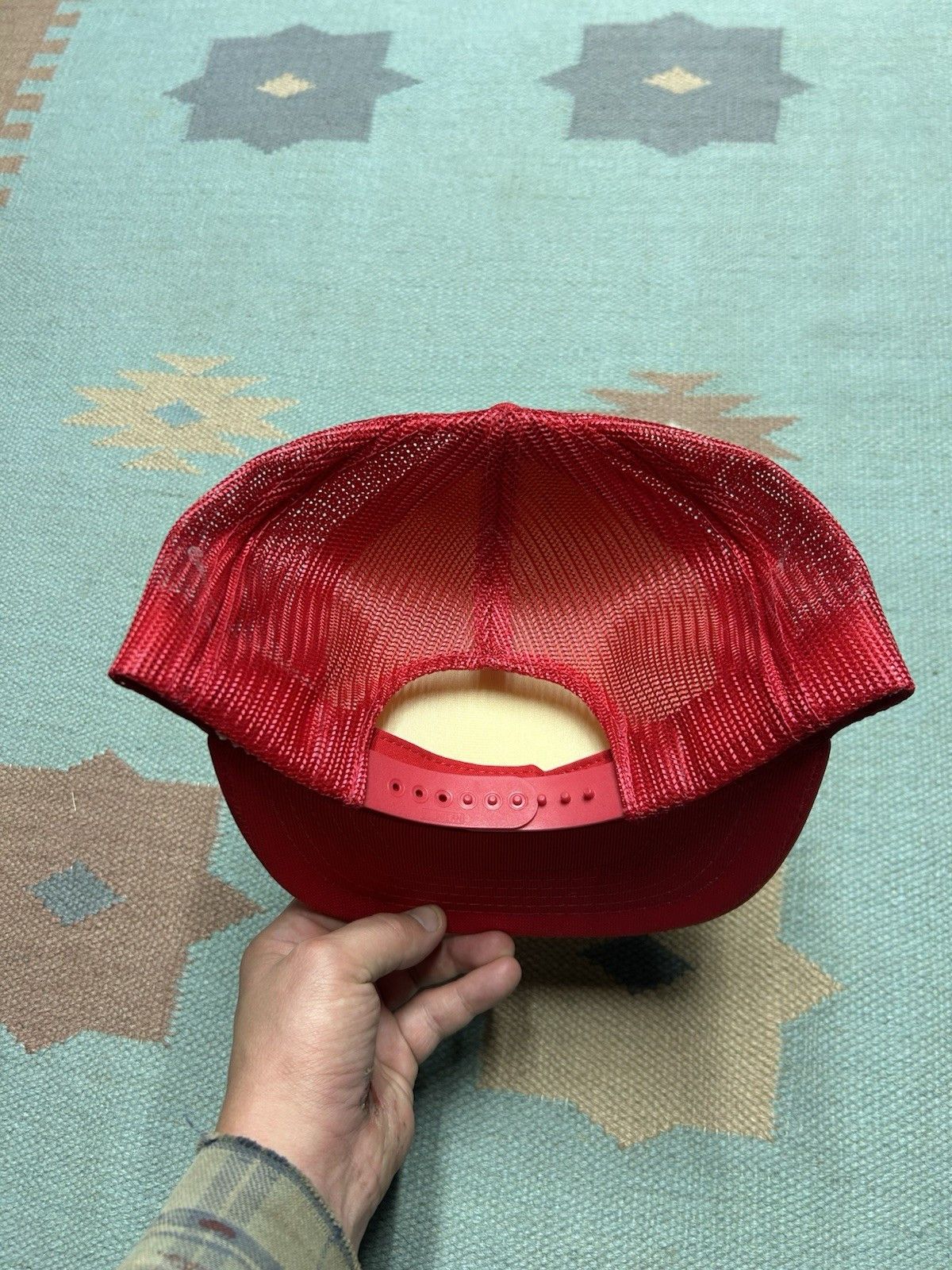 Vintage Vintage 90s trucker hat Big L lumberland Michigan red white Size ONE SIZE - 4 Thumbnail