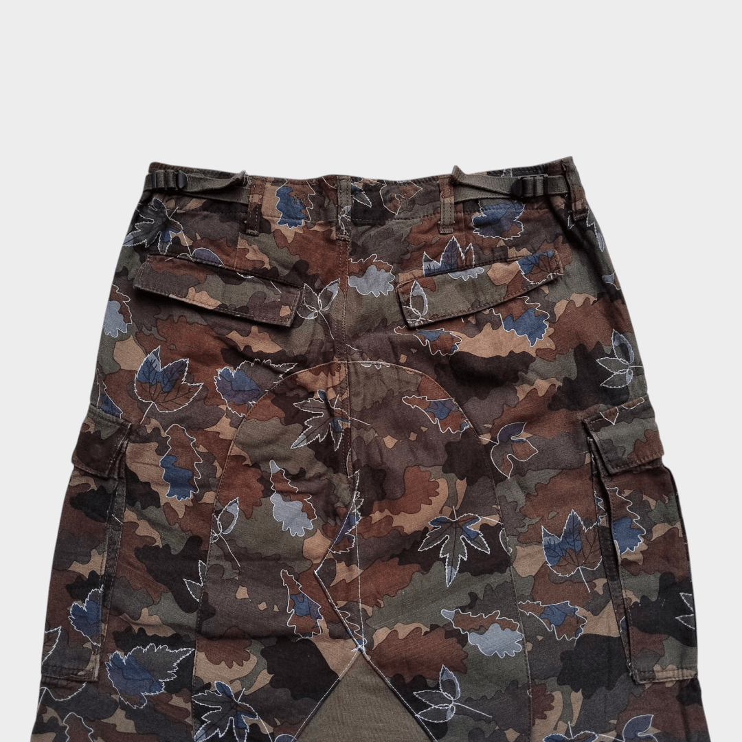 Hysteric Glamour × Japanese Brand Ozone Rocks leaf camo hybrid cargo skirt Size 31" - 4 Thumbnail