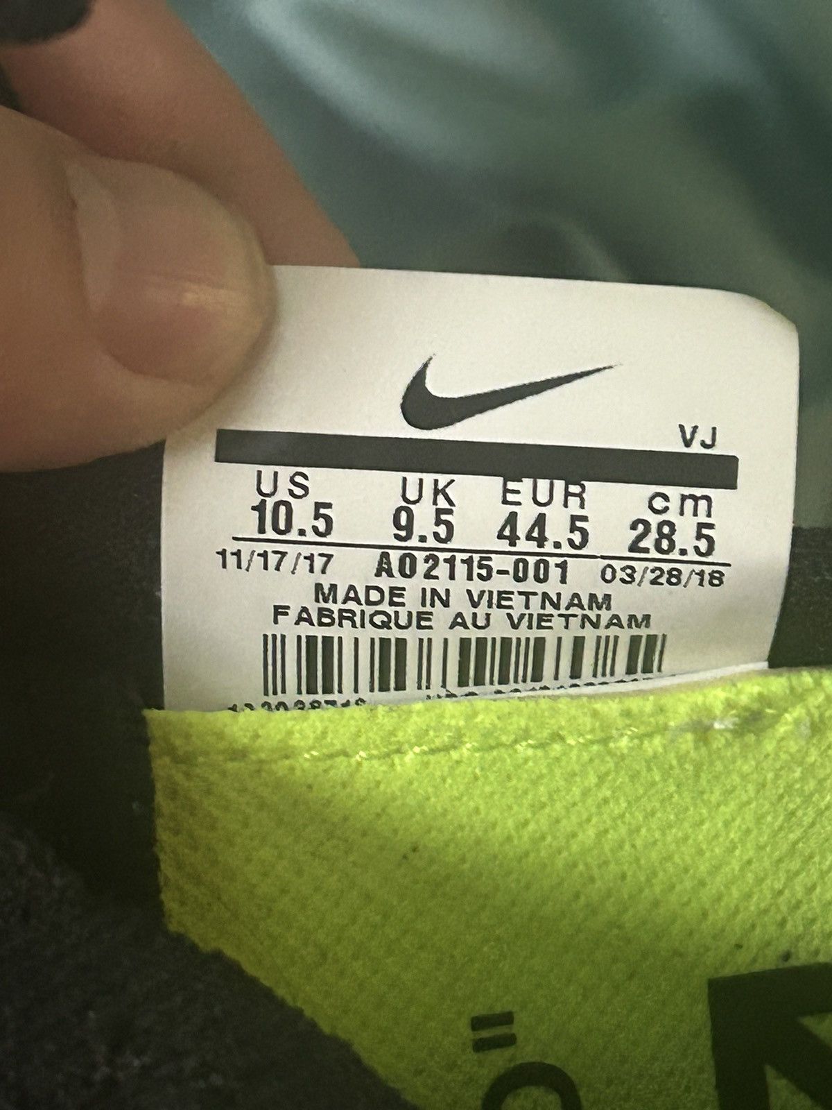 Nike Nike Zoom Mercurial Off-White Black 2018 Size US 10.5 / EU 43-44 - 10 Thumbnail