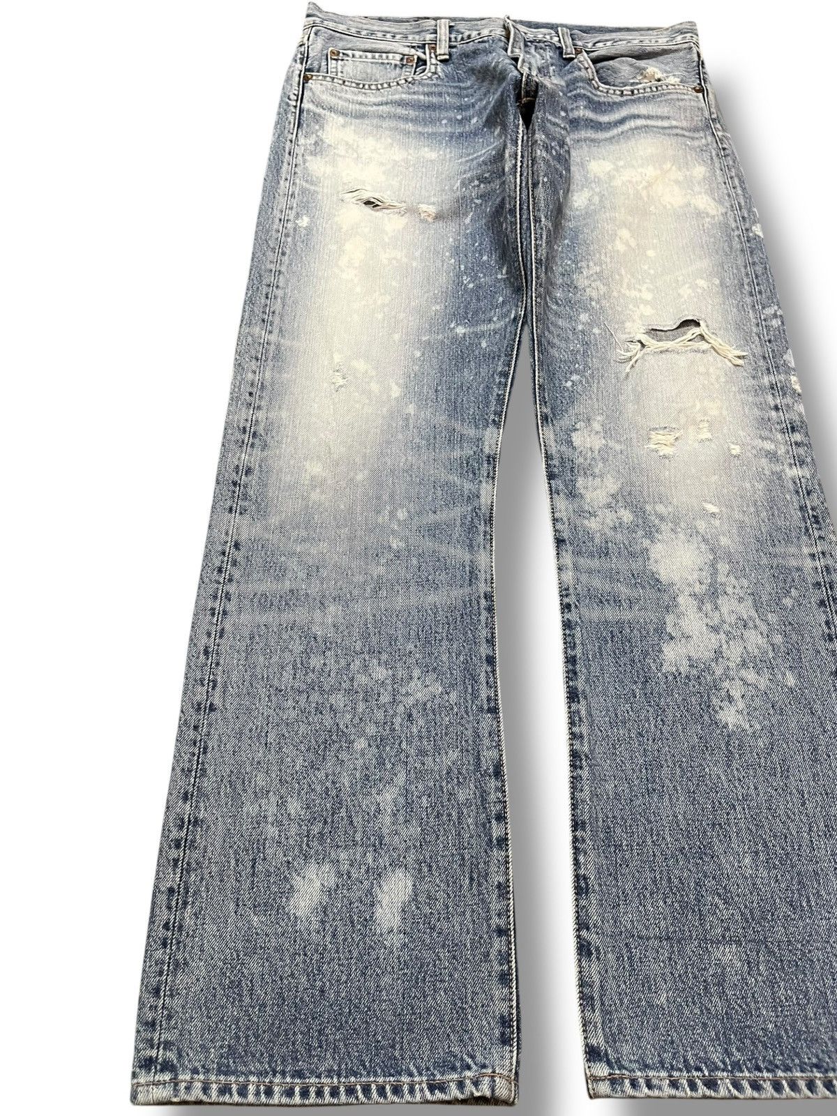 Hysteric Glamour Vintage RNATIVE Acid Wash Grunge Distressed Denim Size US 33 - 3 Thumbnail