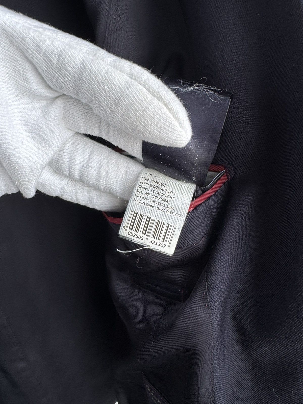Hackett Hackett London Midnight Navy Wool Classic Tailored Suit Size 40L - 10 Thumbnail