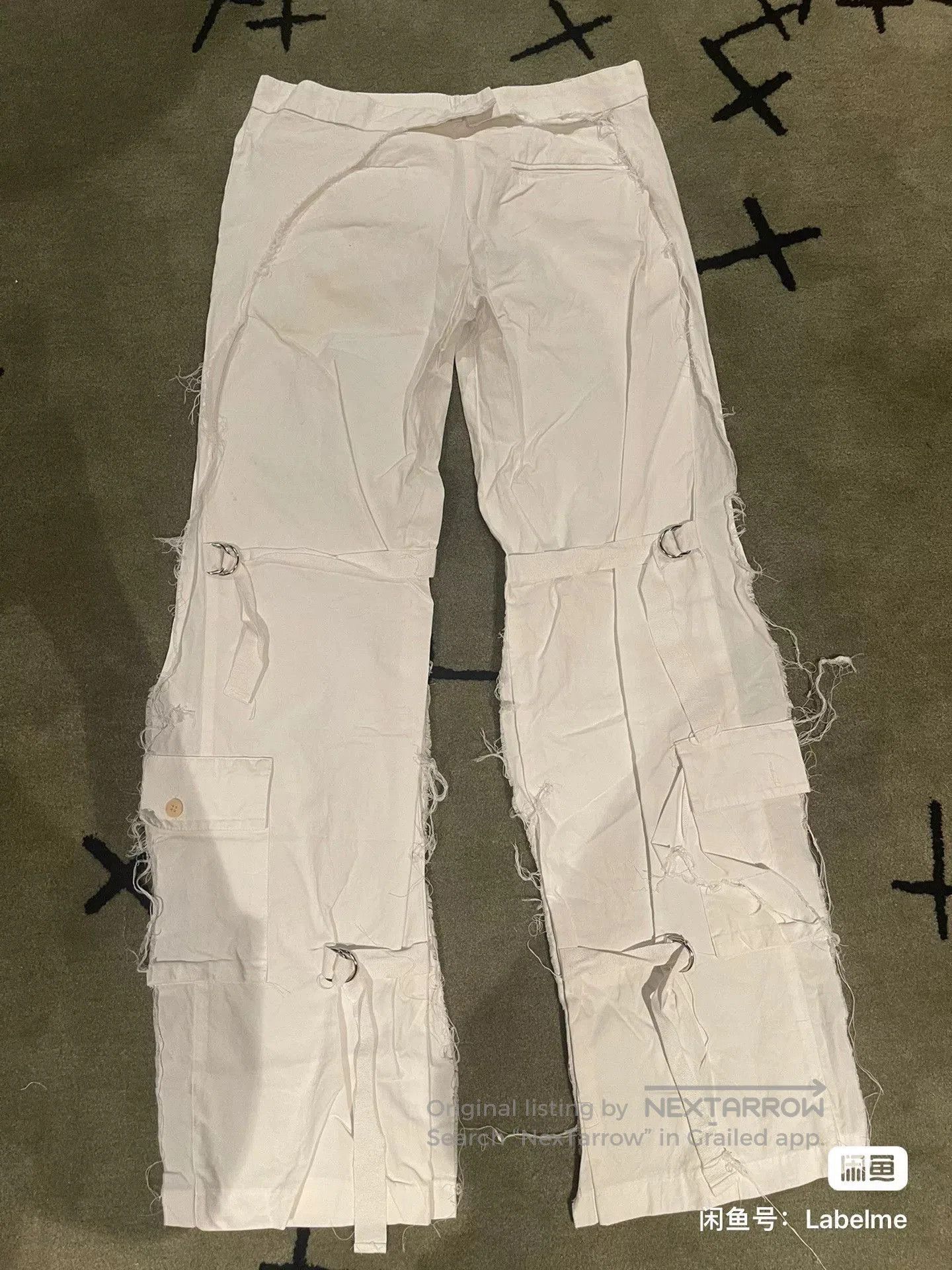 Hussein Chalayan distressed bondage cargo pants by hussein chalayan. Size US 38 / EU 54 - 3 Thumbnail