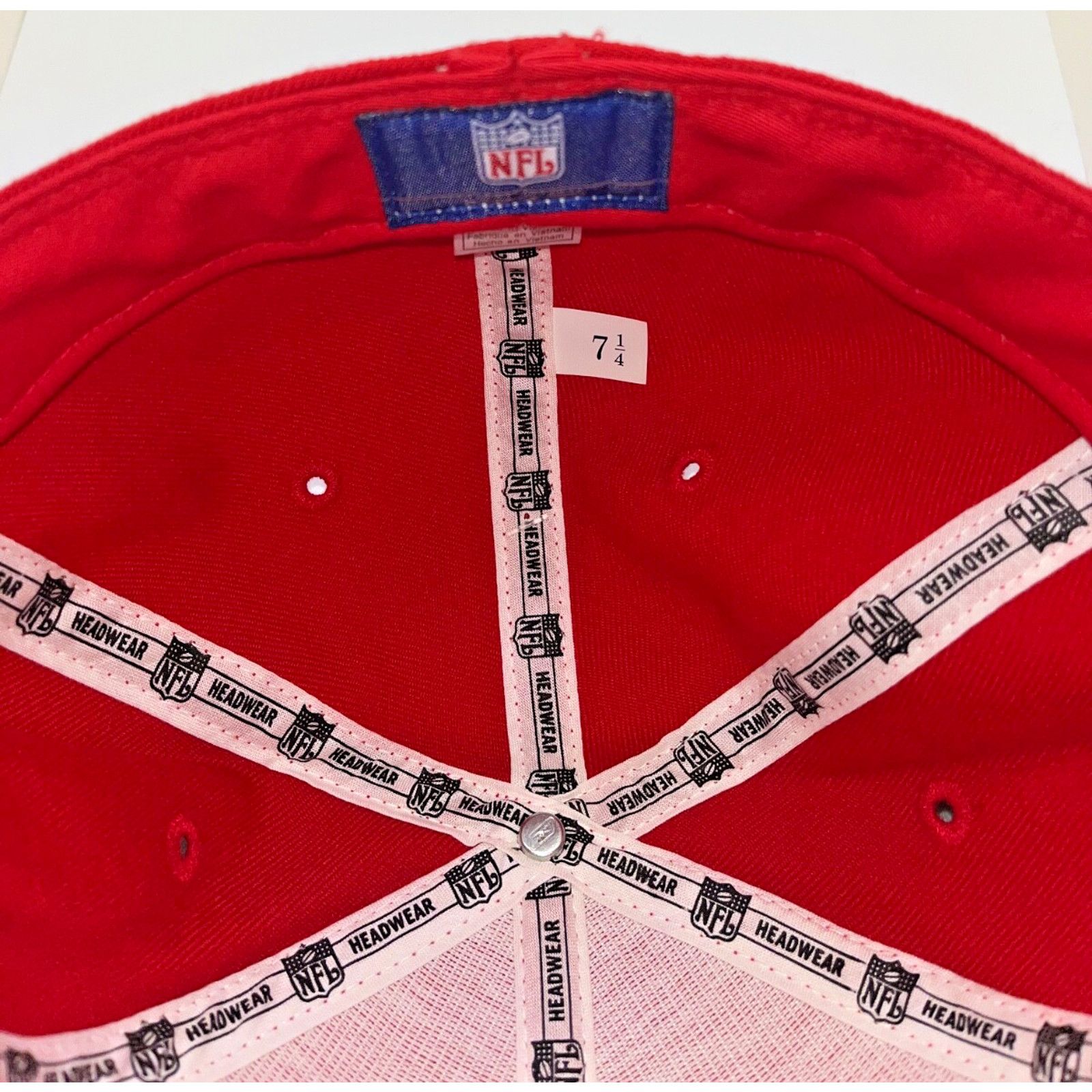 Reebok Kansas City Chiefs Reebok Flat Bill Fitted Hat 7 1/4 Vintage Size ONE SIZE - 6 Thumbnail