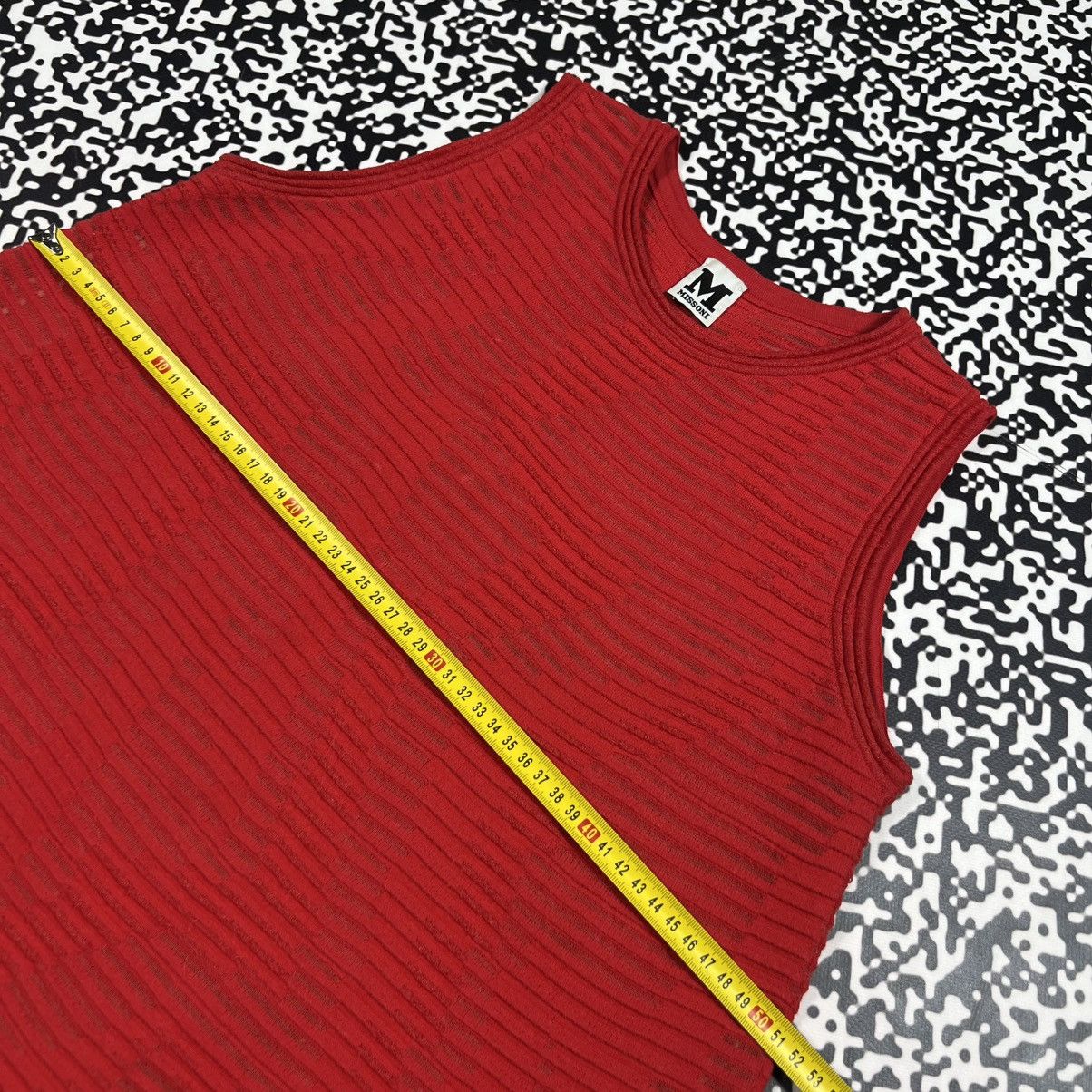 Missoni Vintage Y2K Missoni Luxury Abstract Mesh Print Sexy Tank Top Size M / US 6-8 / IT 42-44 - 12 Thumbnail