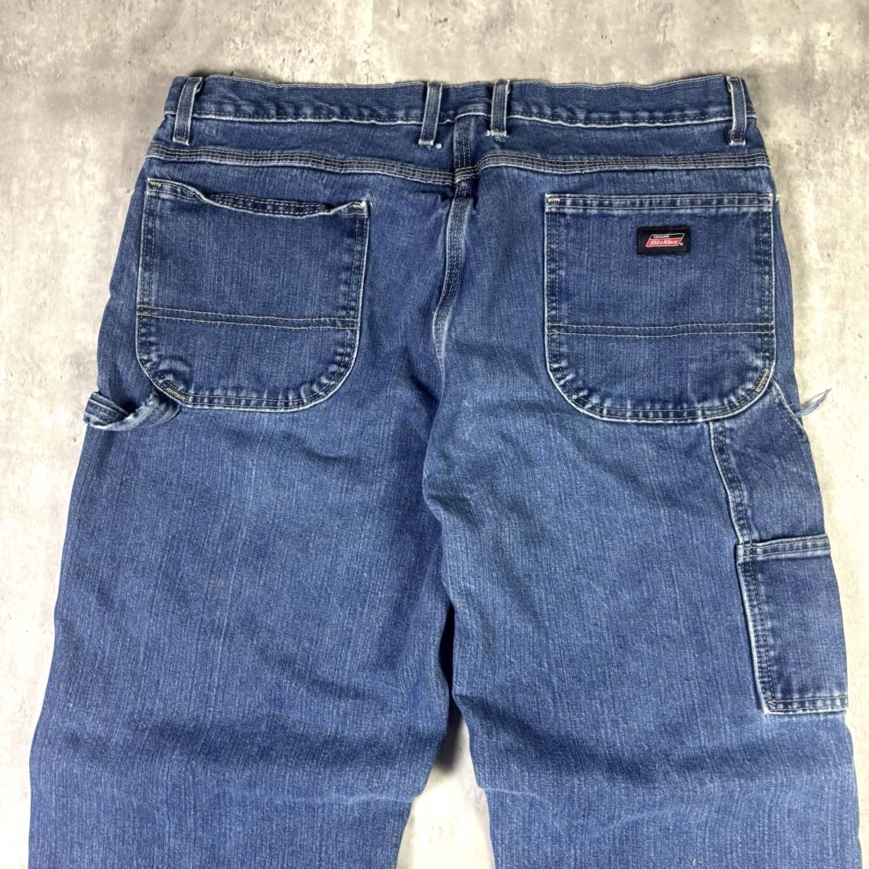 Dickies VINTAGE Dickies Jeans Dark Wash Workwear Utility 90s Mens 38x32 Baggy Size US 38 / EU 54 - 3 Thumbnail