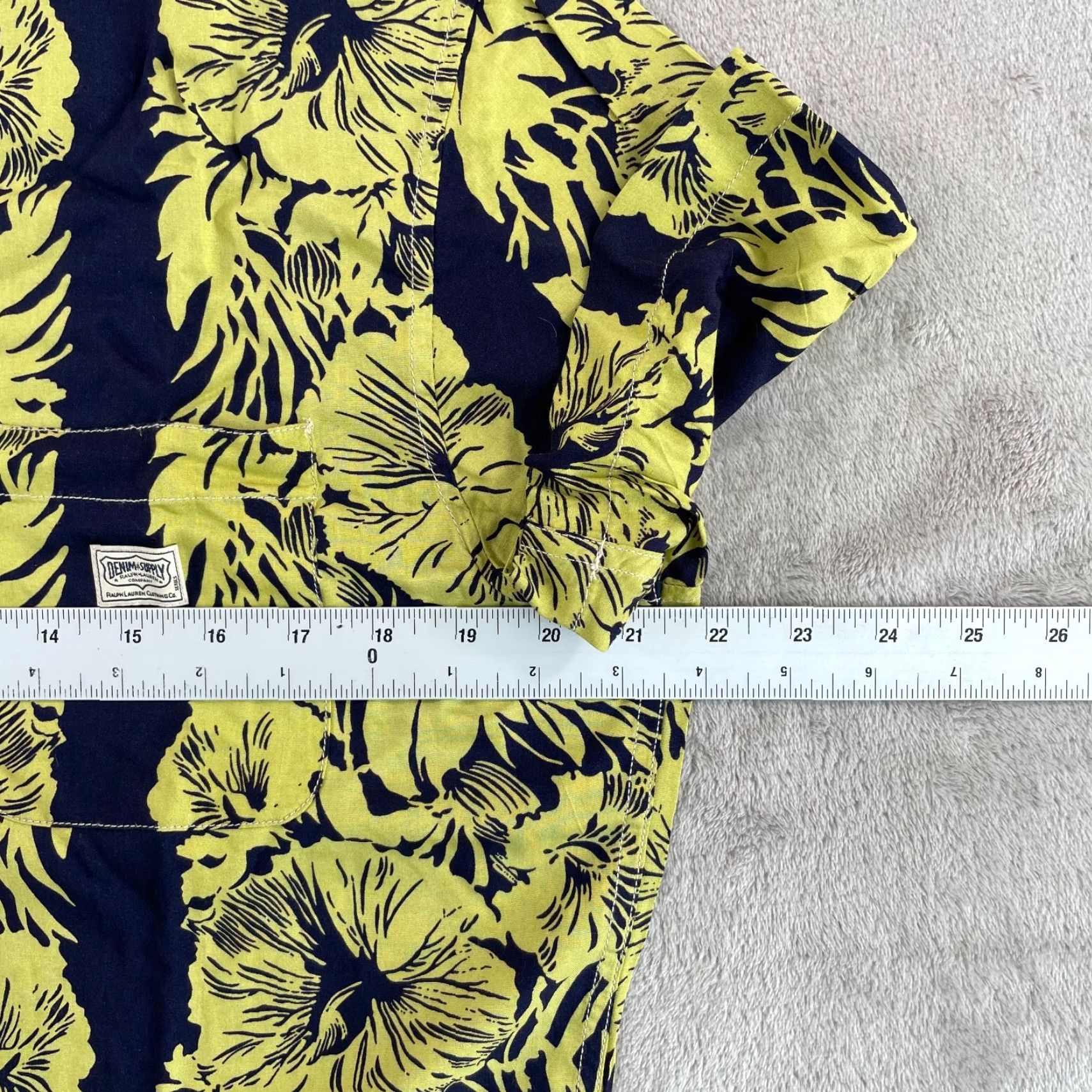 Vintage Denim & Supply Ralph Lauren Shirt Men M Multi Floral Hawaiian Short Sleeve Shirt (Button-Up) Size US M / EU 48-50 / 2 - 5 Thumbnail