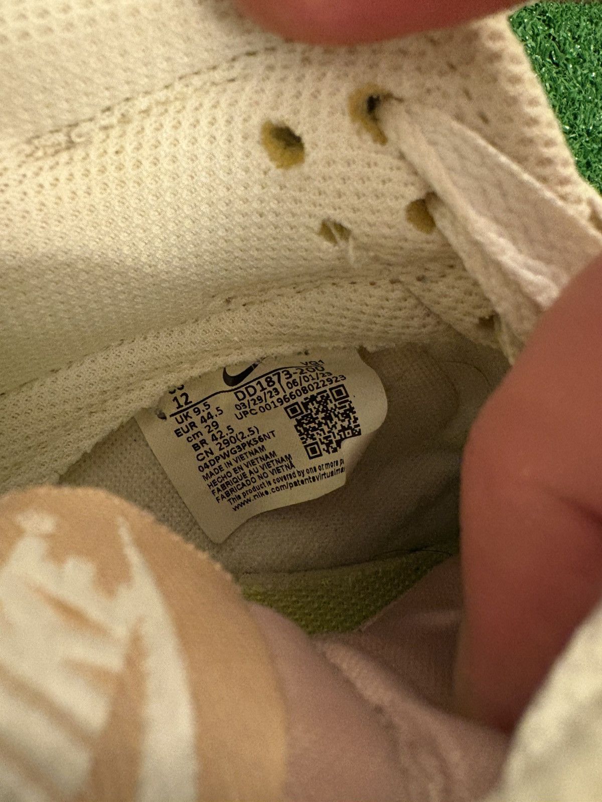 Nike Dunk low Beige Sail Size 10.5/12w Size US 10.5 / EU 43-44 - 6 Thumbnail