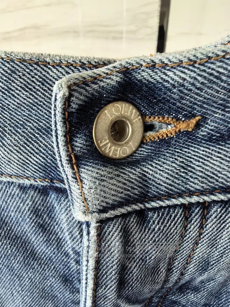 Loewe Loewe Denim long pants, with a big leather patch on the ba Size US 36 / EU 52 - 6 Thumbnail