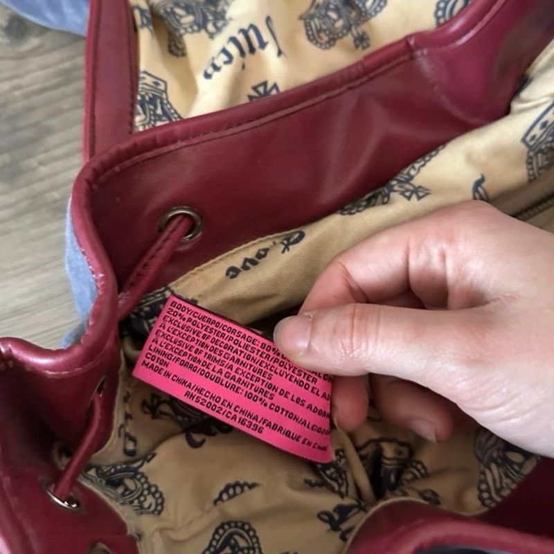Juicy Couture juicy couture university burgundy purple velourrare backpack Size ONE SIZE - 6 Thumbnail