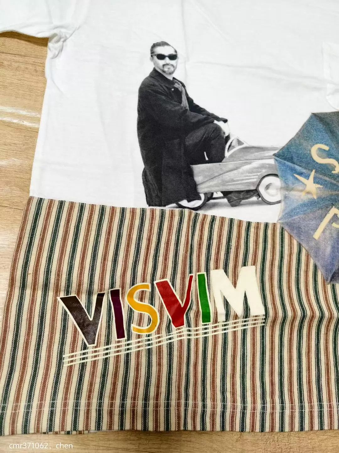 Visvim VISVIM 20SS JUMBO TEE COLLAGE Ivory/Navy Stripe 3 Size US L / EU 52-54 / 3 - 6 Thumbnail