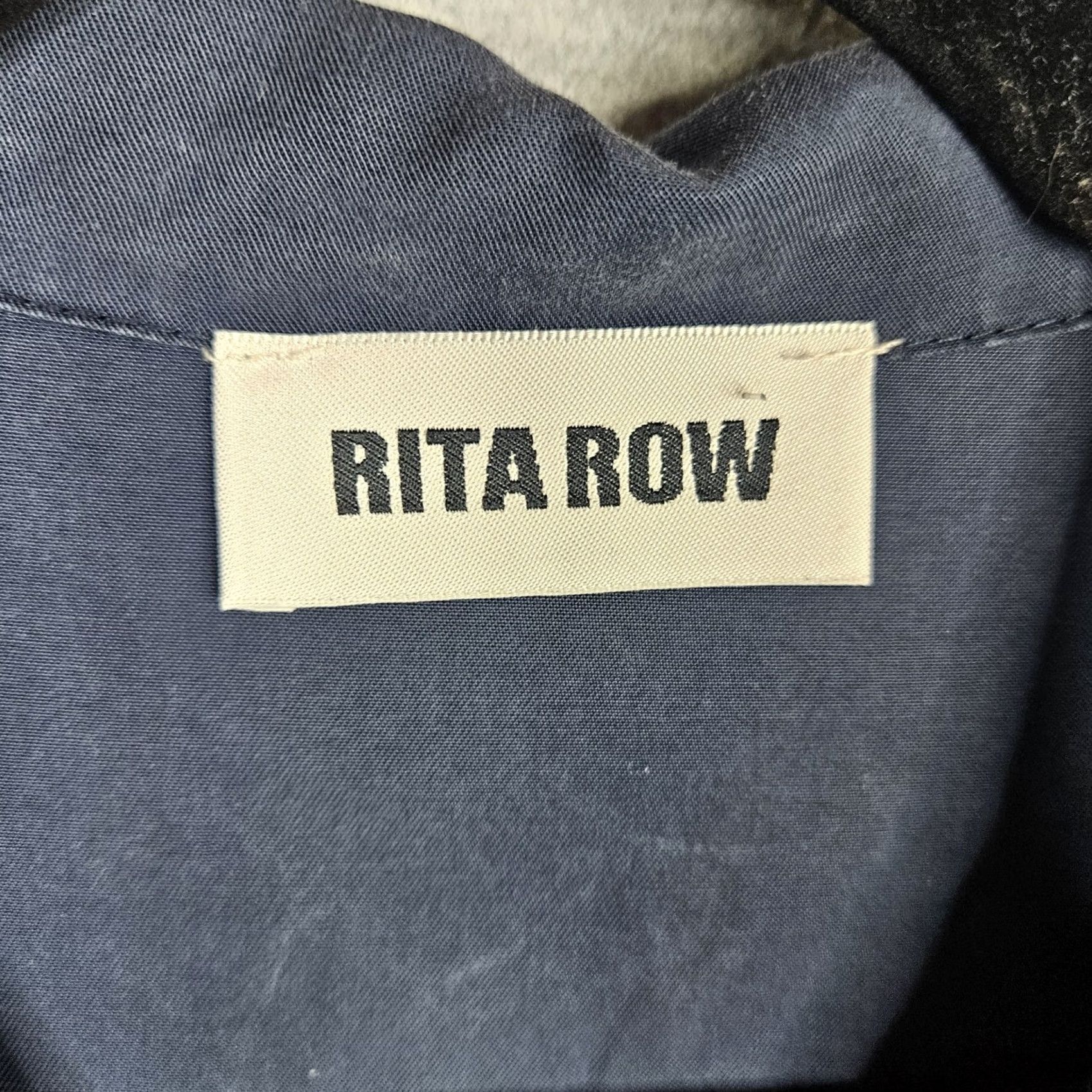 Vintage Rita Row V-neck Tencel Blend Short Sleeve Navy Romper Women's M Size 32" / US 10 / IT 46 - 4 Thumbnail