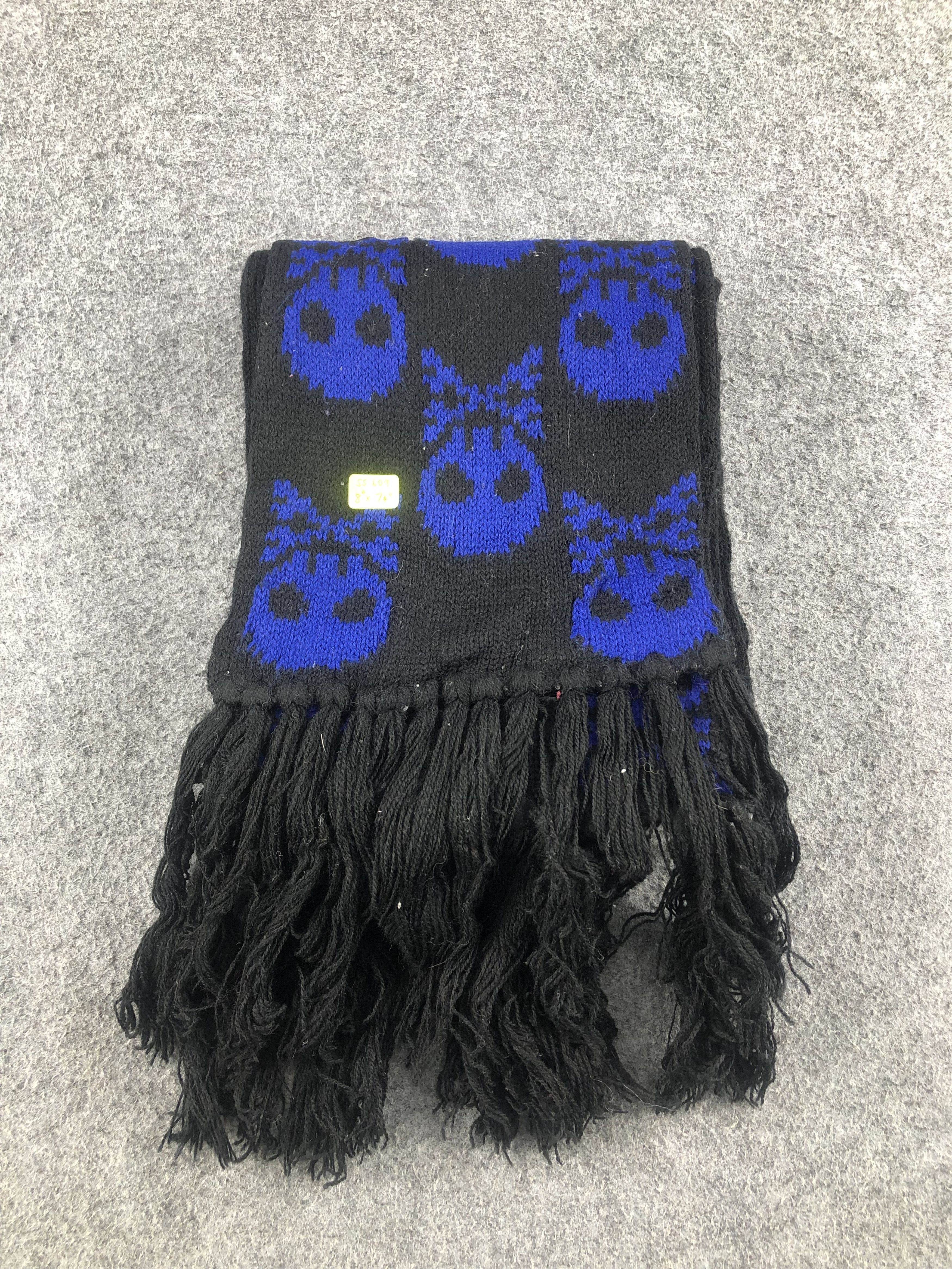 Vintage Skull Design Scarf / Muffler / Neckwear Size ONE SIZE - 5 Thumbnail