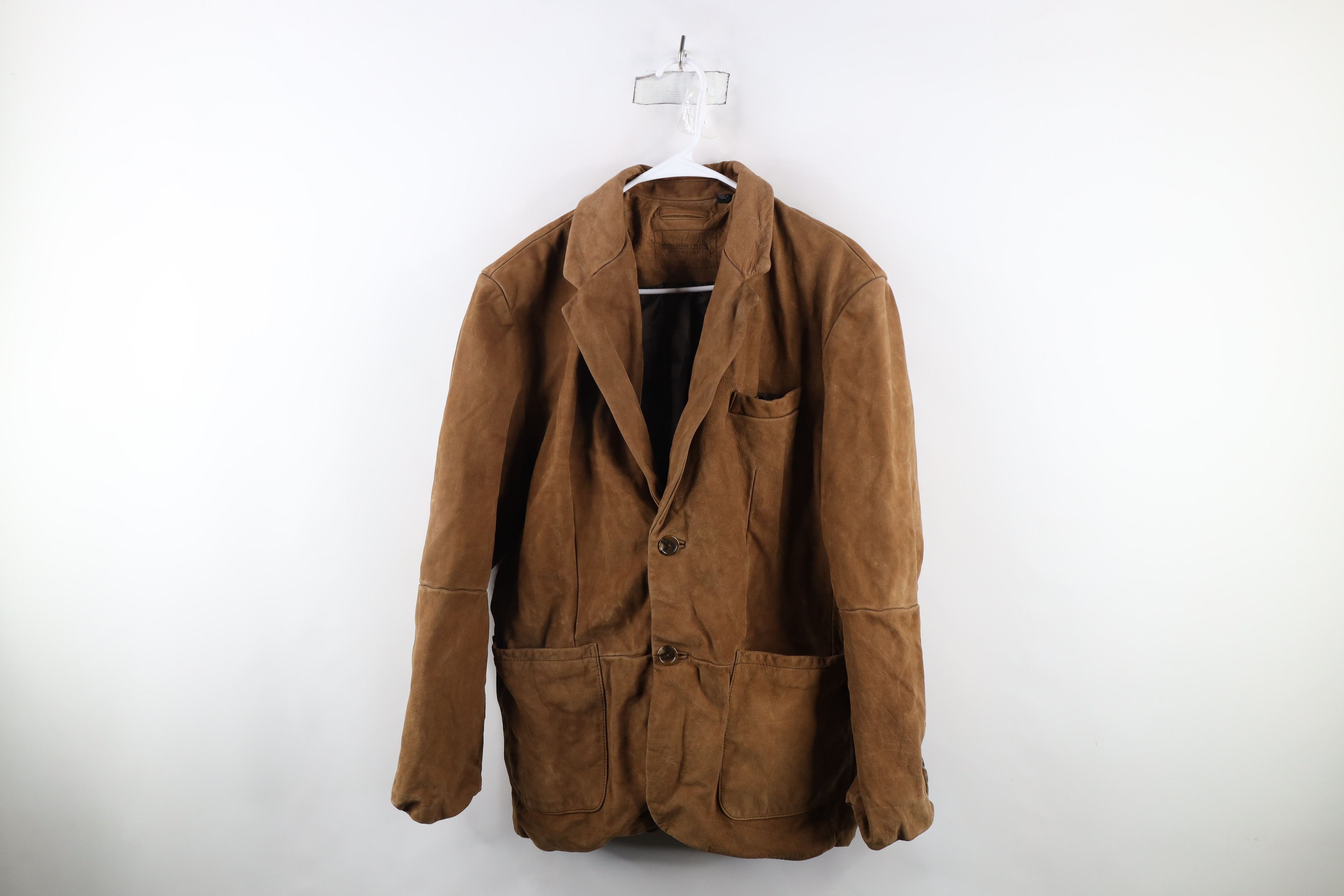 Vintage Vintage 90s Streetwear Leather Sport Coat Blazer Jacket Size US L / EU 52-54 / 3 - 1 Thumbnail