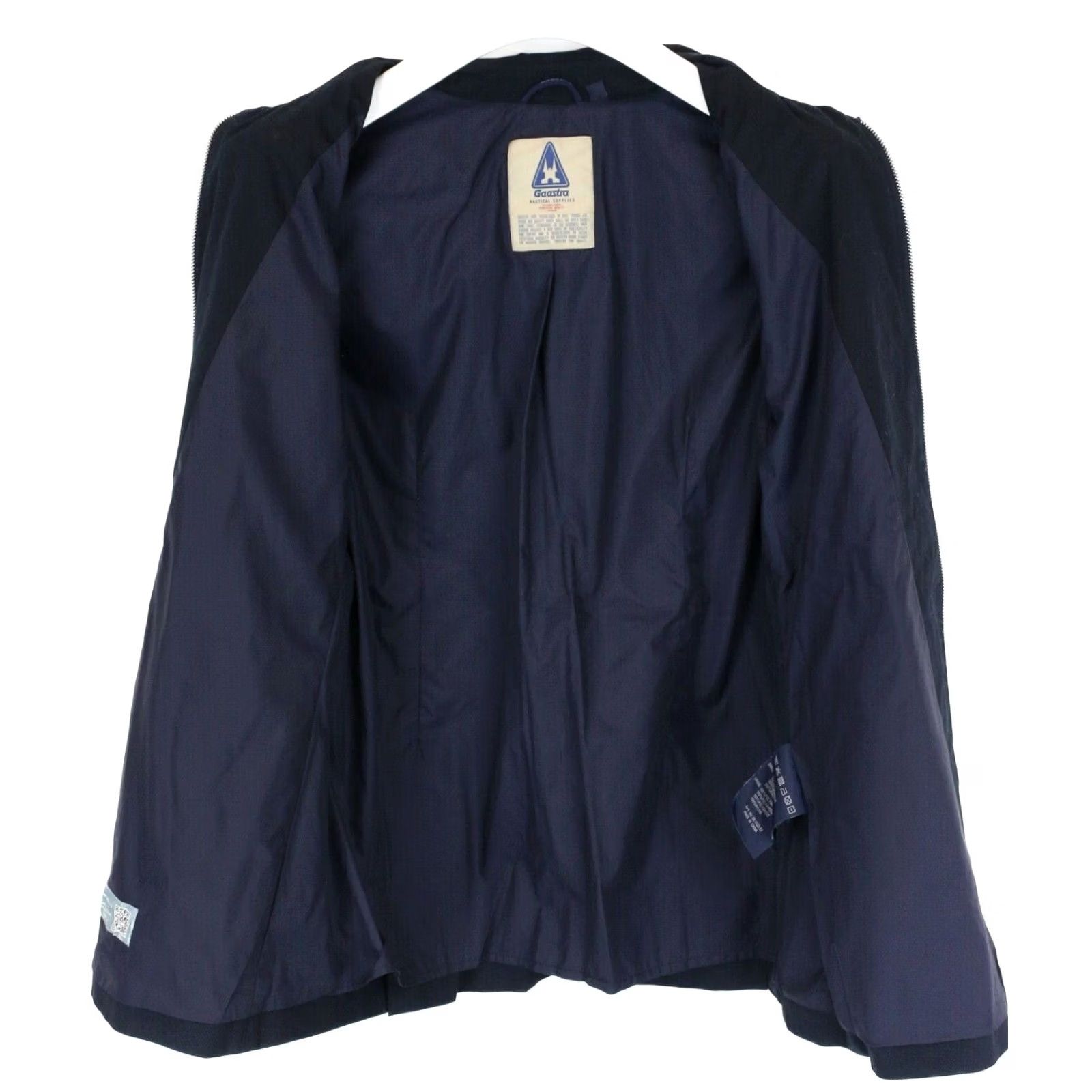 Doublet Gaastra Coat Women's Large Thin Navy Double Breasted Zip Trench Size L / US 10 / IT 46 - 4 Thumbnail