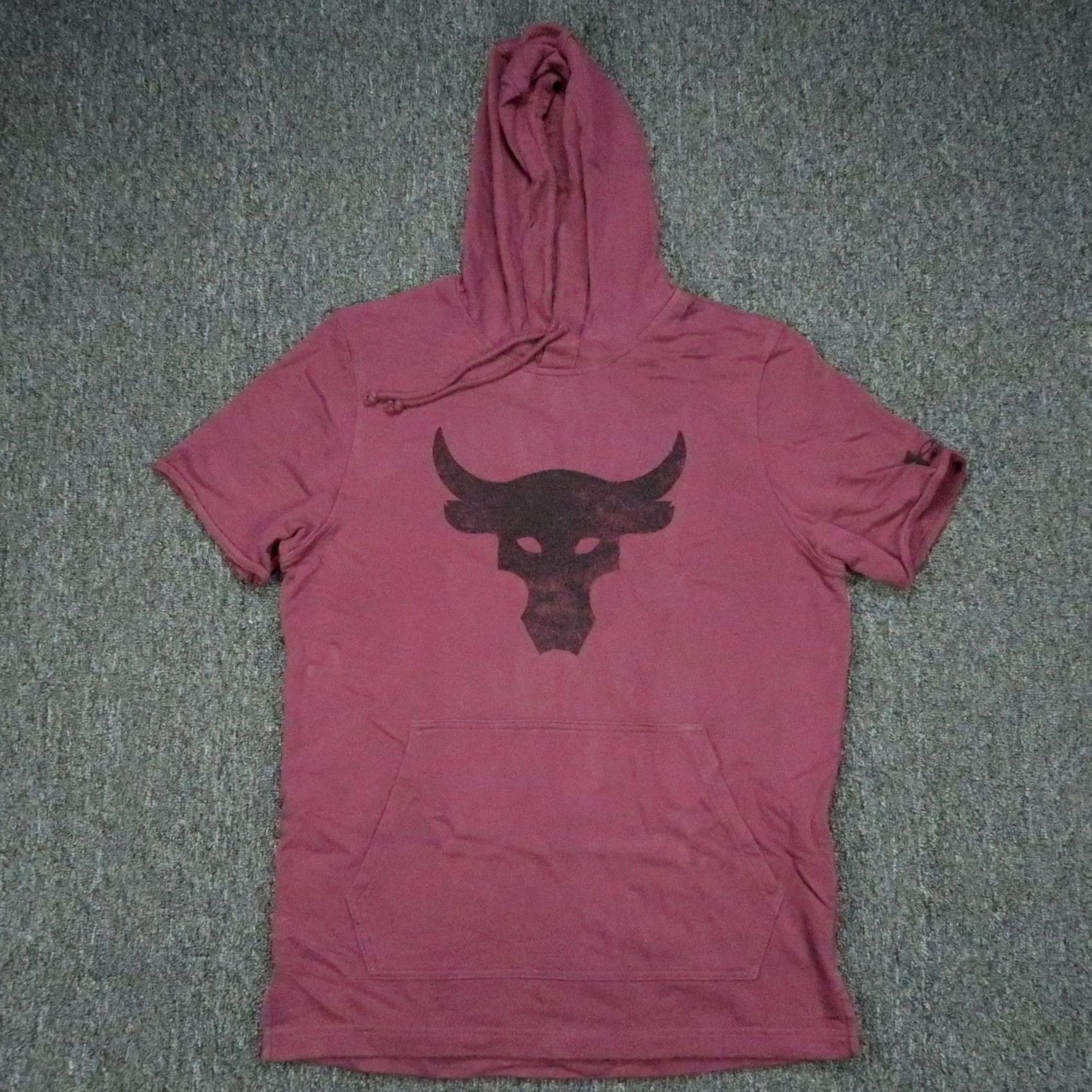 Under Armour Under Armour Hoodie Mens M Regular Purple Project Rock Logo Pullover Hooded Pockets Shirt Style Graphic Print Size US M / EU 48-50 / 2 - 2 Thumbnail
