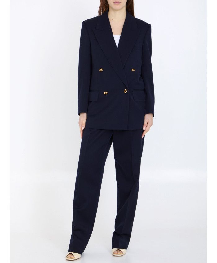 Bottega Veneta o1y0725 Casual Pant in Midnight Blue Size 26" / US 2 / IT 38 - 4 Thumbnail
