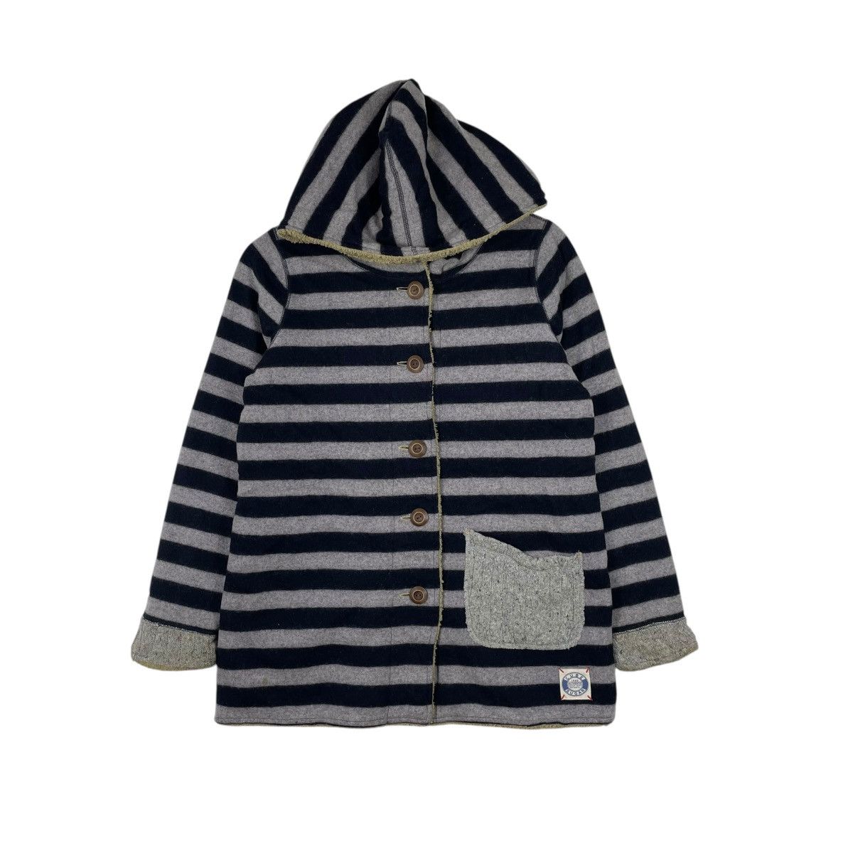Japanese Brand Cube Sugar Japan Fleece Reversible Fleece Hoodie Jacket Size US M / EU 48-50 / 2 - 1 Thumbnail