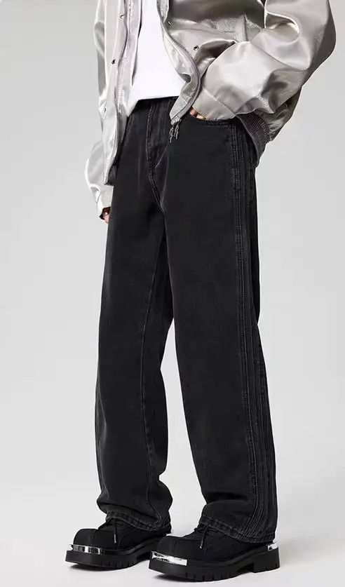 Japanese Brand Kurosawa x Asa Vintage Street Loose Casual Black Jeans Size US 30 / EU 46 - 1 Thumbnail