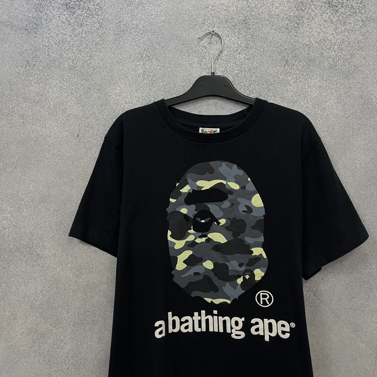 Bape Bape head big logo t shirt Size US M / EU 48-50 / 2 - 3 Thumbnail