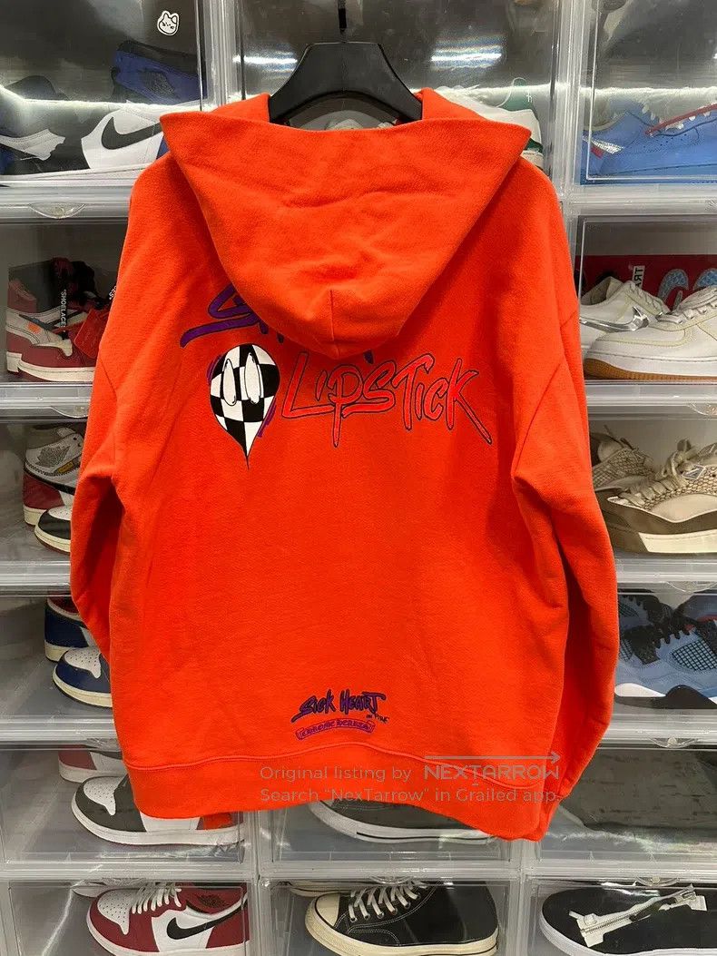 Chrome Hearts CHROME HEARTS Size XL Orange graffiti hoodie Size US XL / EU 56 / 4 - 4 Thumbnail