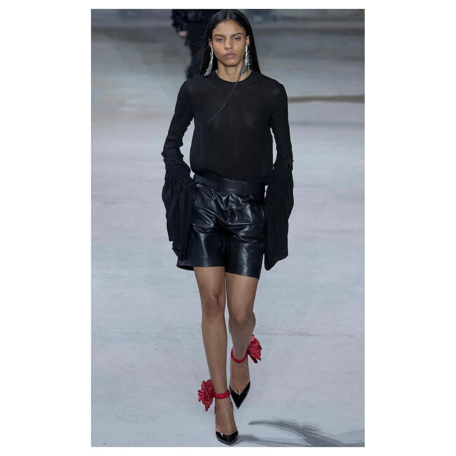 Saint Laurent Paris Saint Laurent Fall 2017 Freja Rose 105 Heels Black Size US 8.5 / IT 38.5 - 4 Thumbnail