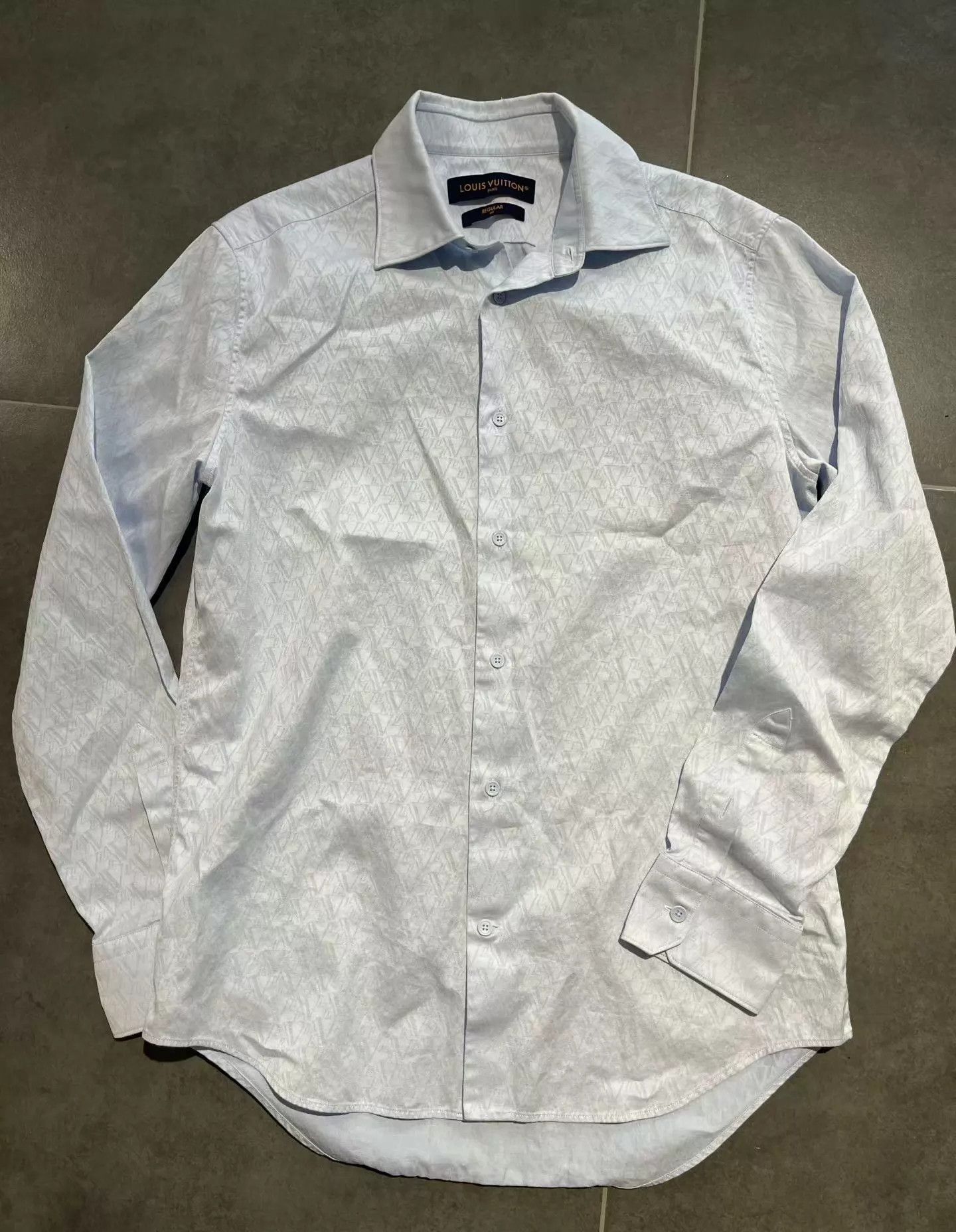 Louis Vuitton LV Monogram All Over Print Shirt 39 (New) Size US M / EU 48-50 / 2 - 2 Thumbnail