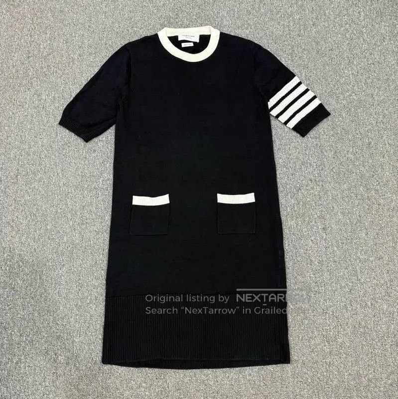 calvin klein brown suede dress THOM BROWNE WHITE POPLIN A-LINE DRESS main image 1