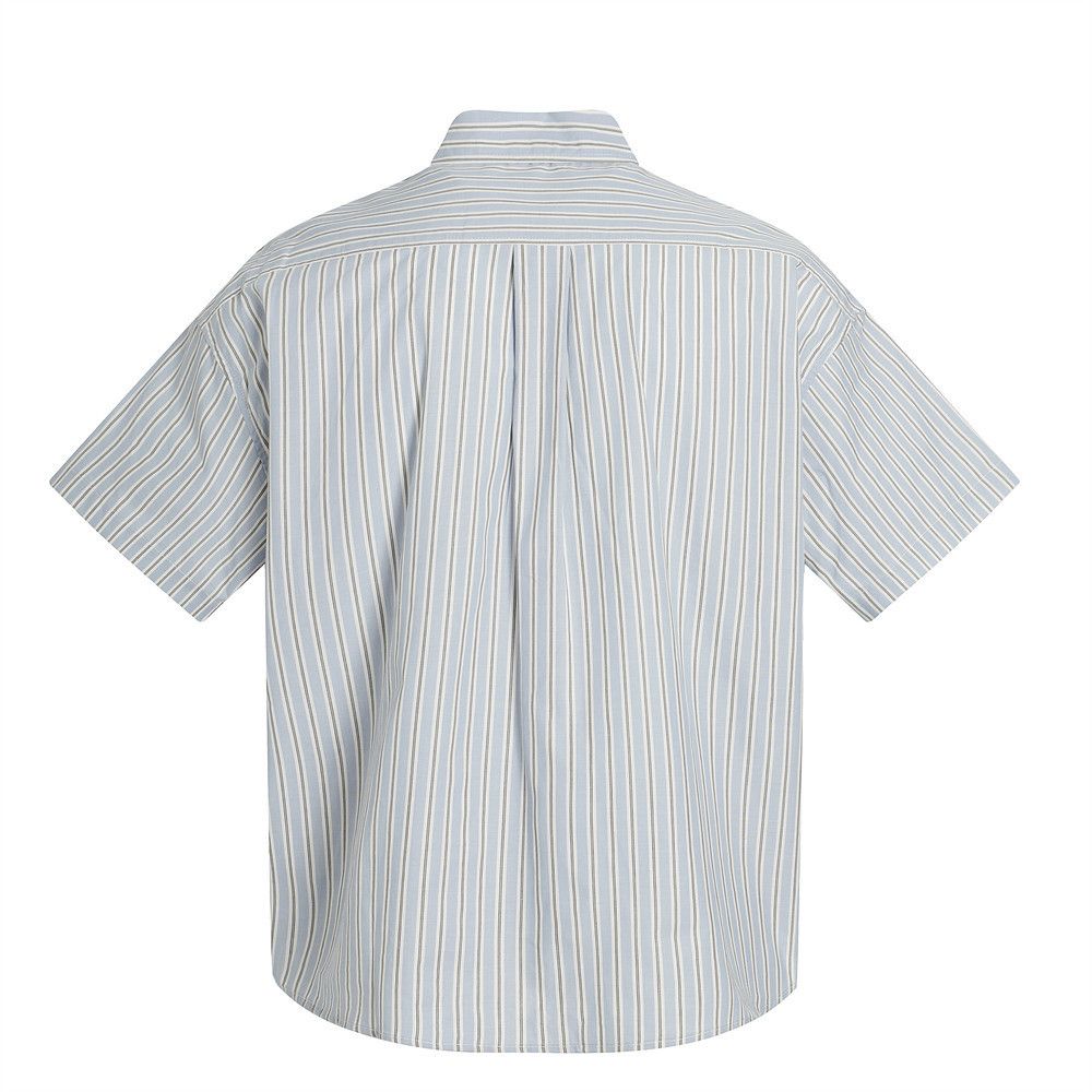 Japanese Brand × Vintage Japanese loose men's cargo casual striped shirt Size US L / EU 52-54 / 3 - 2 Thumbnail