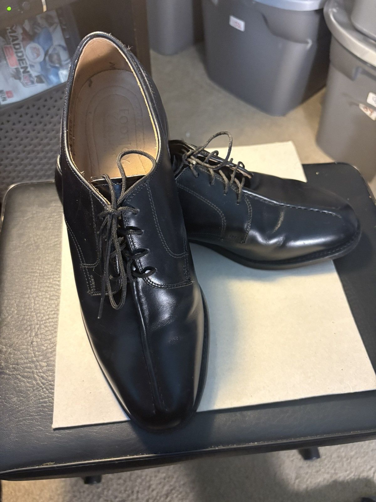 Classic Footjoy 9.5D Black Leather Men's Shoes(114) Shoes