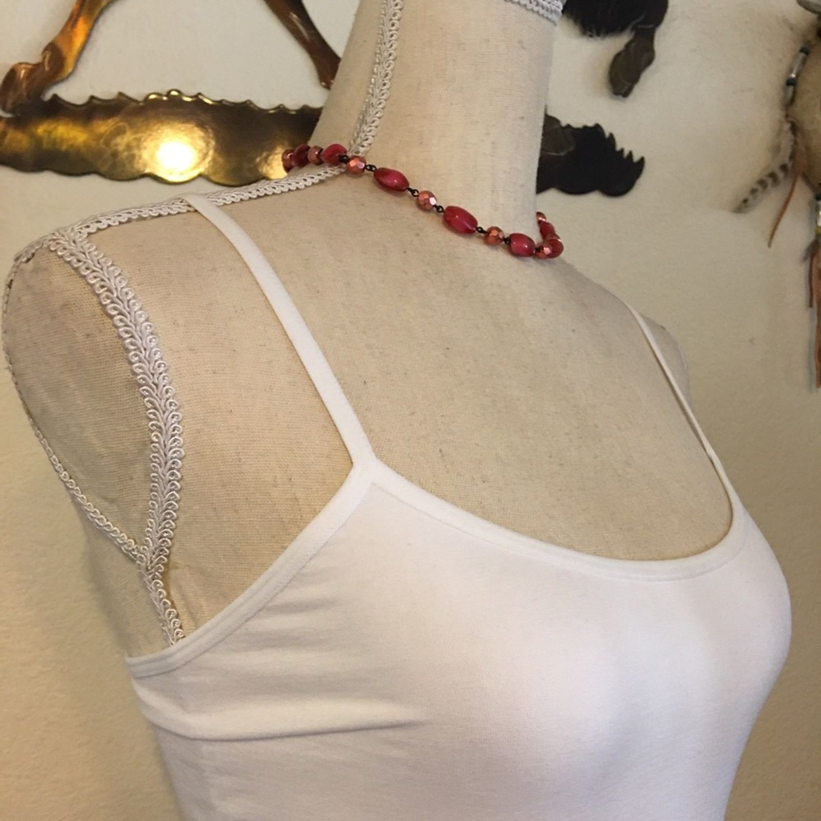 Vintage Vintage glass bead black chrome choker necklace Size ONE SIZE - 2 Thumbnail